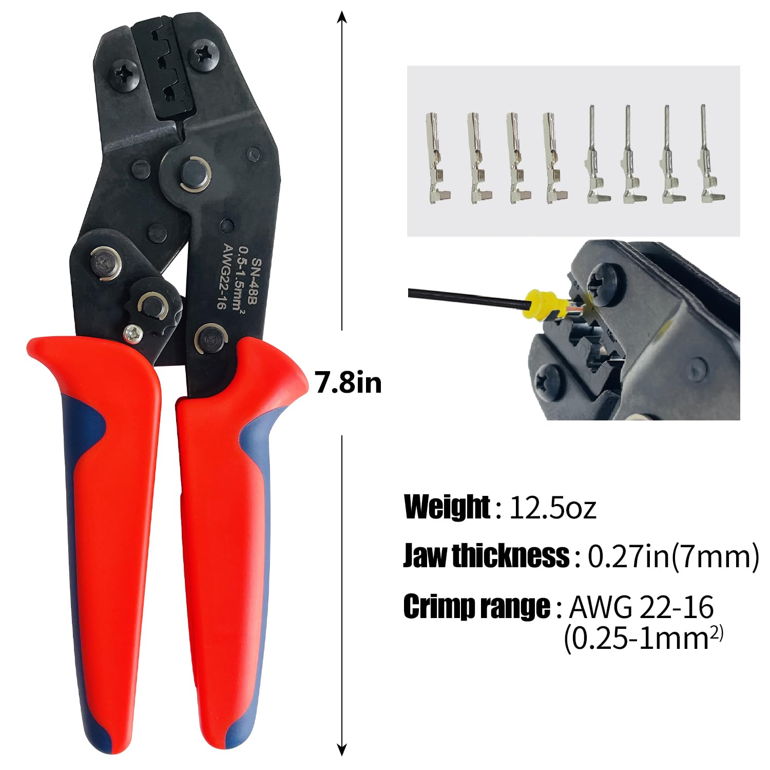 353Pcs Waterproof Electrical Wire Connector Terminals Kit - 1/2/3/4 Pin Automotive Connectors with Crimper Tool - for Car, Marine, Motorcycle Wiring & Electrical Repairs - DIY Auto, Boat, Bike Electrical Projects