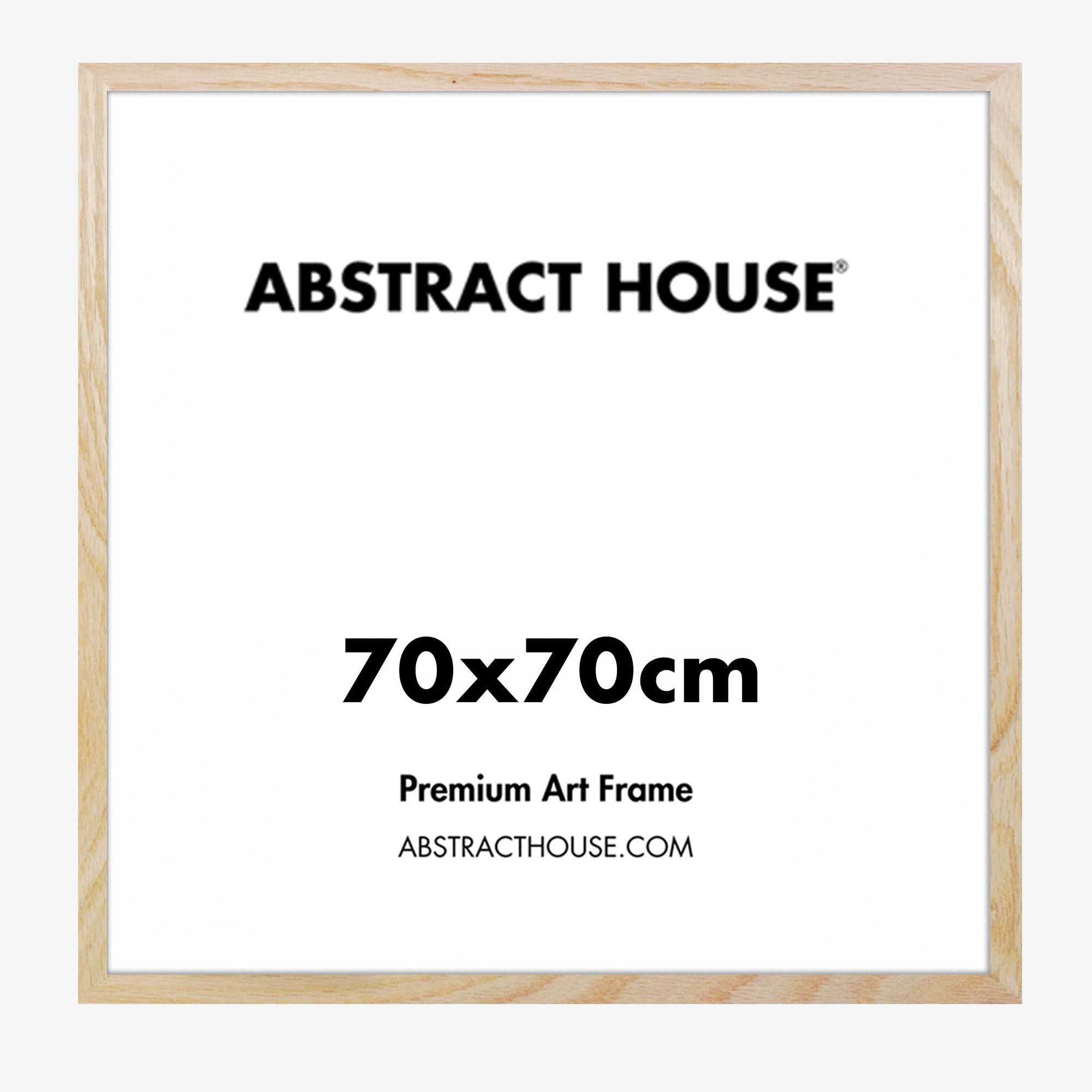 70 x 70 cm Wooden Picture Frame - Premium Solid Wood Square Photo Frame for Wall Display, Home Decor, and Artwork (Perfect for Living Room, Bedroom, Office)