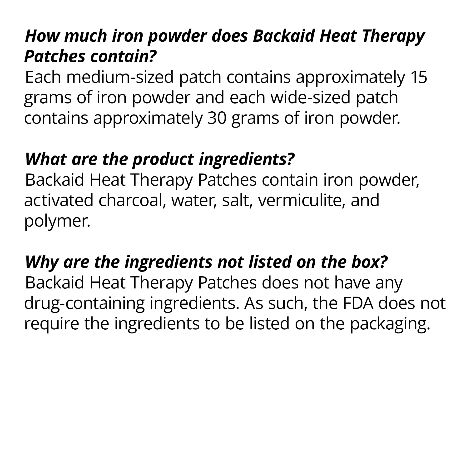 Backaid Heat Therapy Patch - Air-Activated Therapeutic Heating Pads for Lower Back & Hip Pain Relief (6 Count) - Perfect for Work, Travel & Post-Workout Recovery