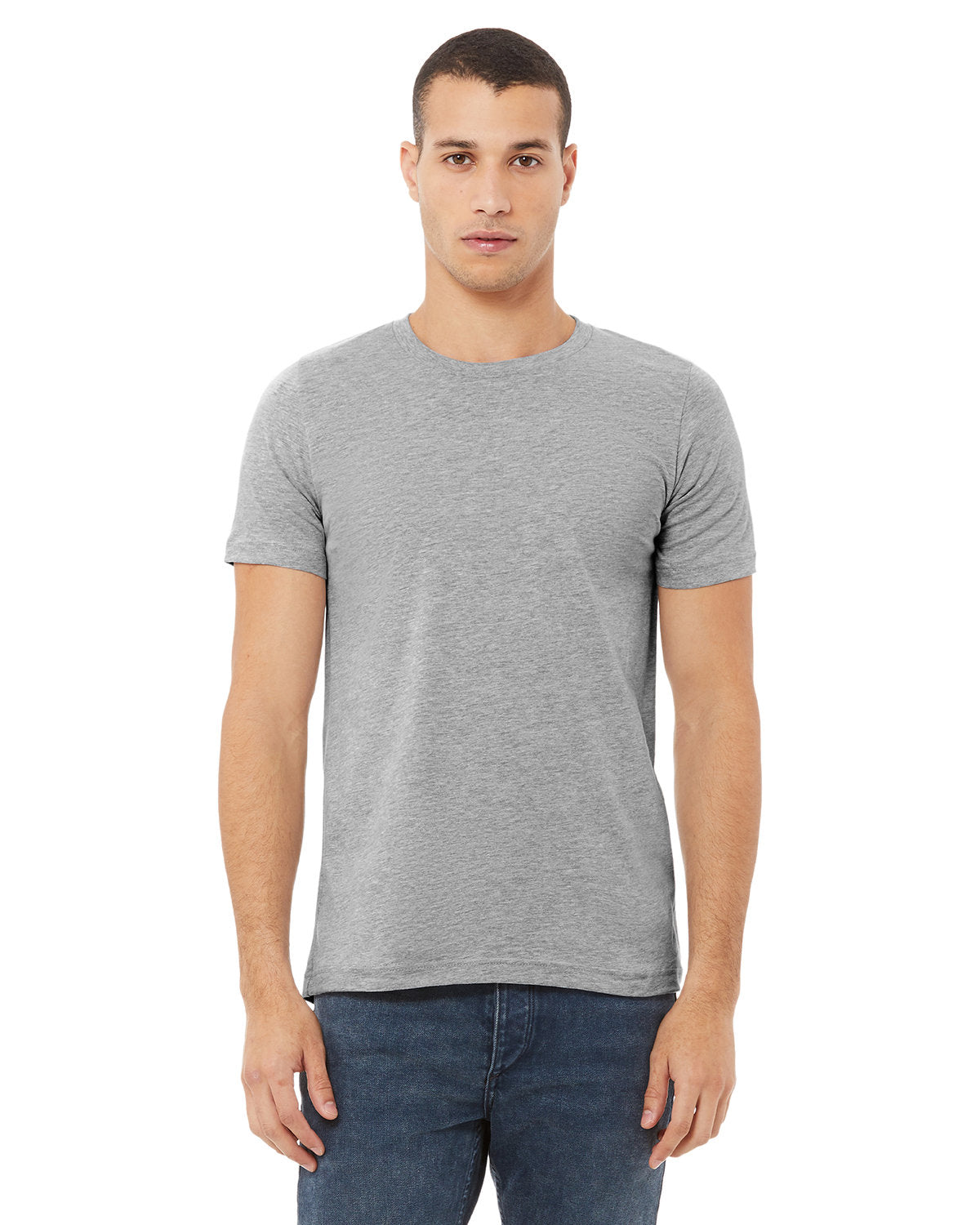 Bella + Canvas 3001CVC Unisex Heather CVC Crew Neck T-Shirt - Soft Cotton Blend Tee for Men & Women - Perfect for Casual Wear, Screen Printing & Everyday Outfits