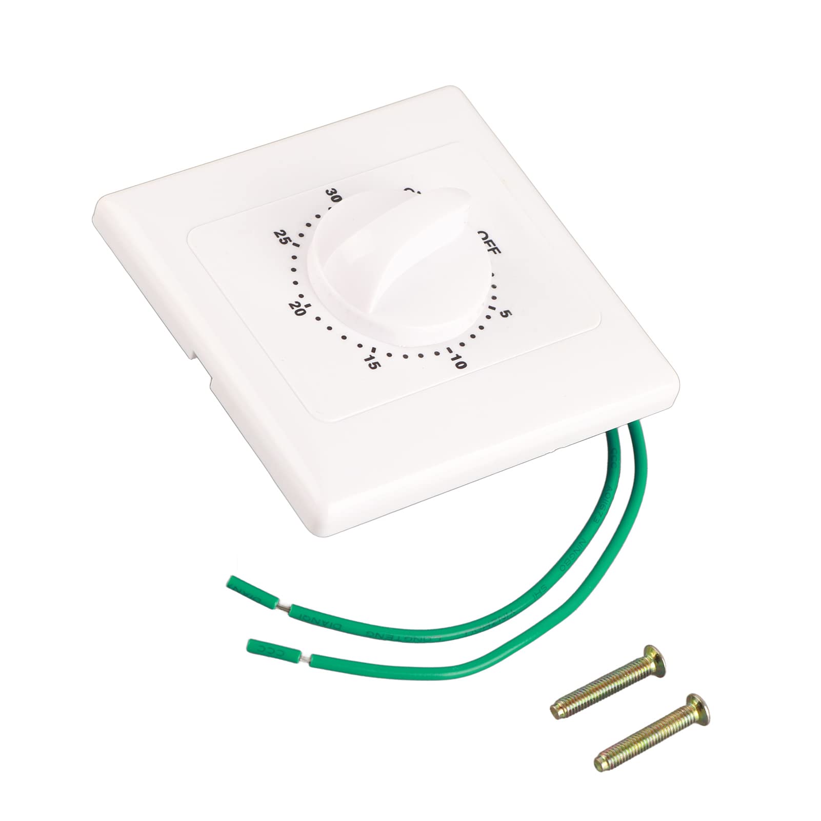 High Power Countdown Timer Switch - 30 Minute Mechanical Time Switch with Normally Open Function, 86 Panel Wall Mount, AC 220V - Perfect for Water Pumps, Irrigation Systems & Home Automation