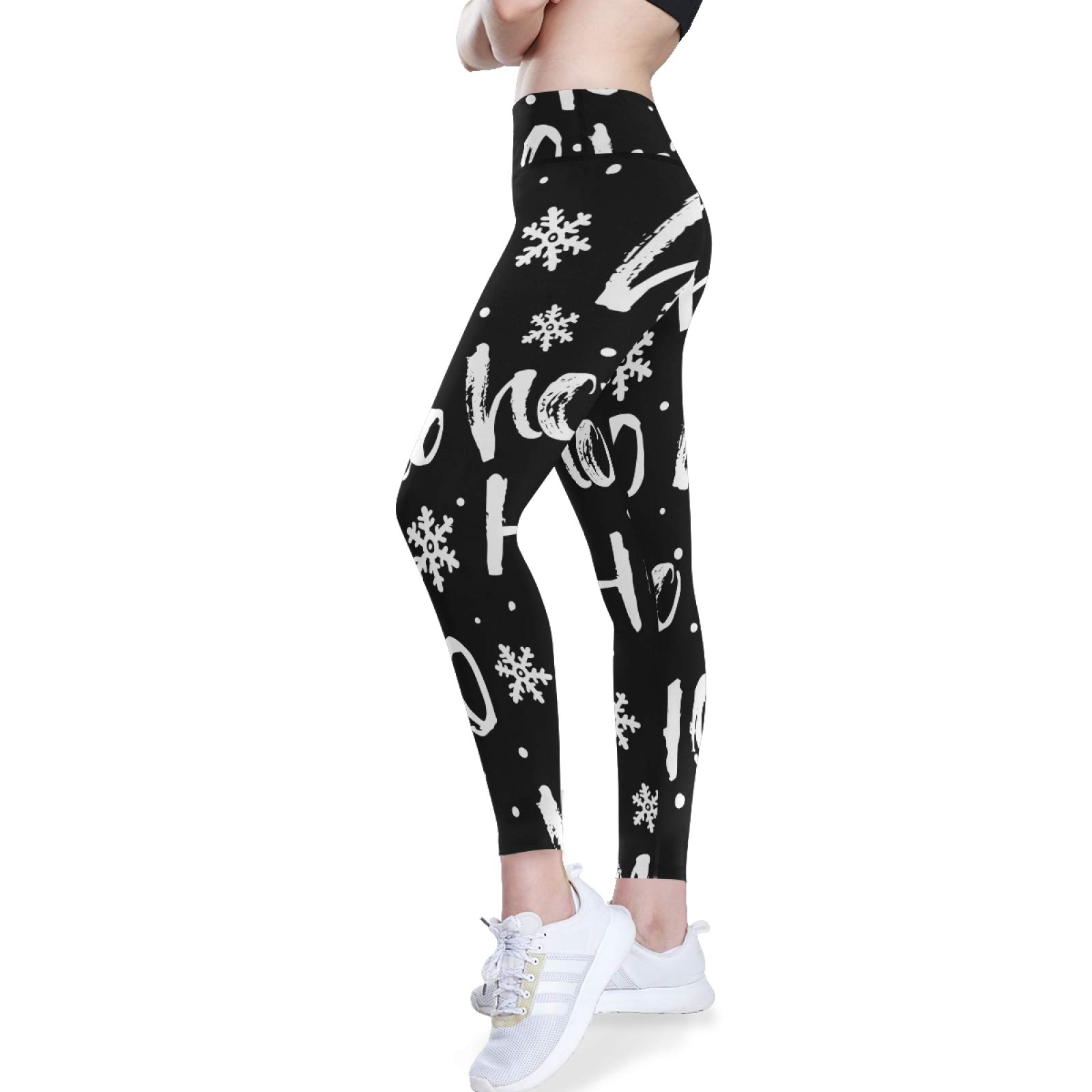 Santa Claus Yoga Pants - High Waist Tummy Control Leggings for Women, Workout & Running