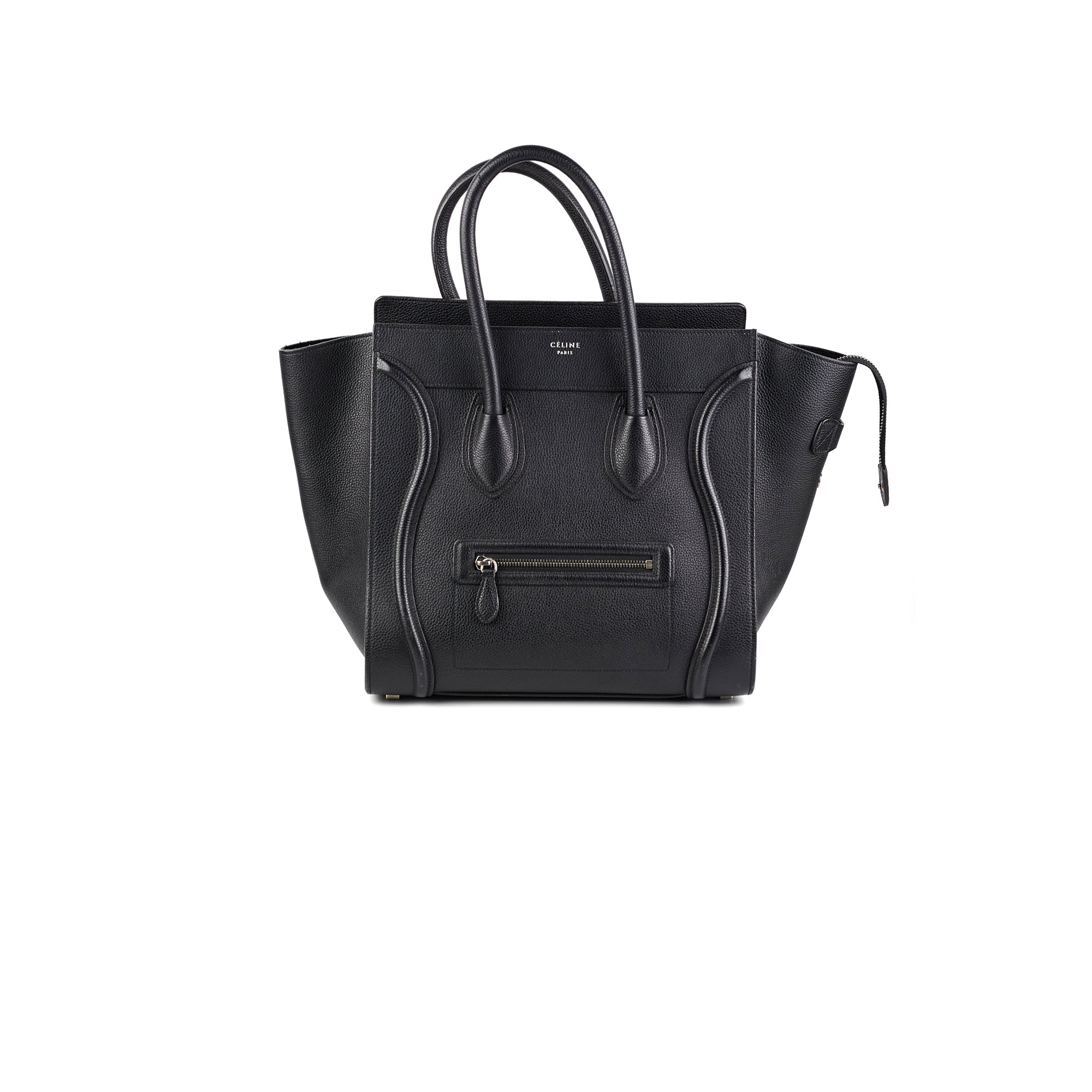 Celine Mini Luggage Bag in Black Calfskin Leather - Perfect for Work, Travel & Everyday Use