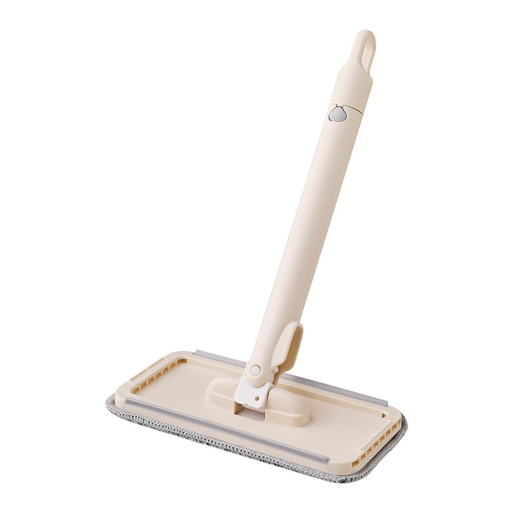 Mini Desk Mop - Hands-Free Flat Mop for Office & Home Cleaning | Microfiber Dust Mop Head | Perfect for Desks, Tables & Small Spaces