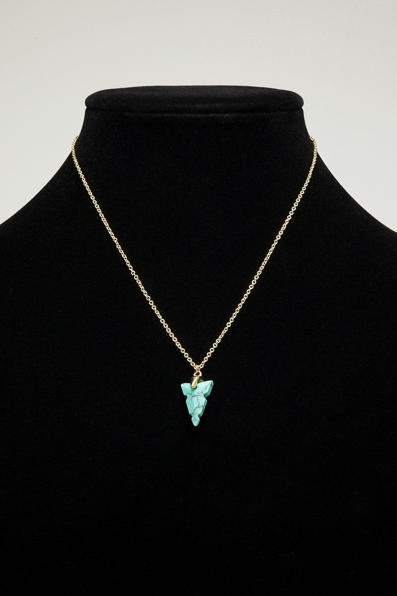 Natural Stone Arrowhead Necklace - Handcrafted Dalmatian Jasper Pendant for Men & Women | Perfect for Outdoor Adventures, Boho Fashion & Spiritual Healing