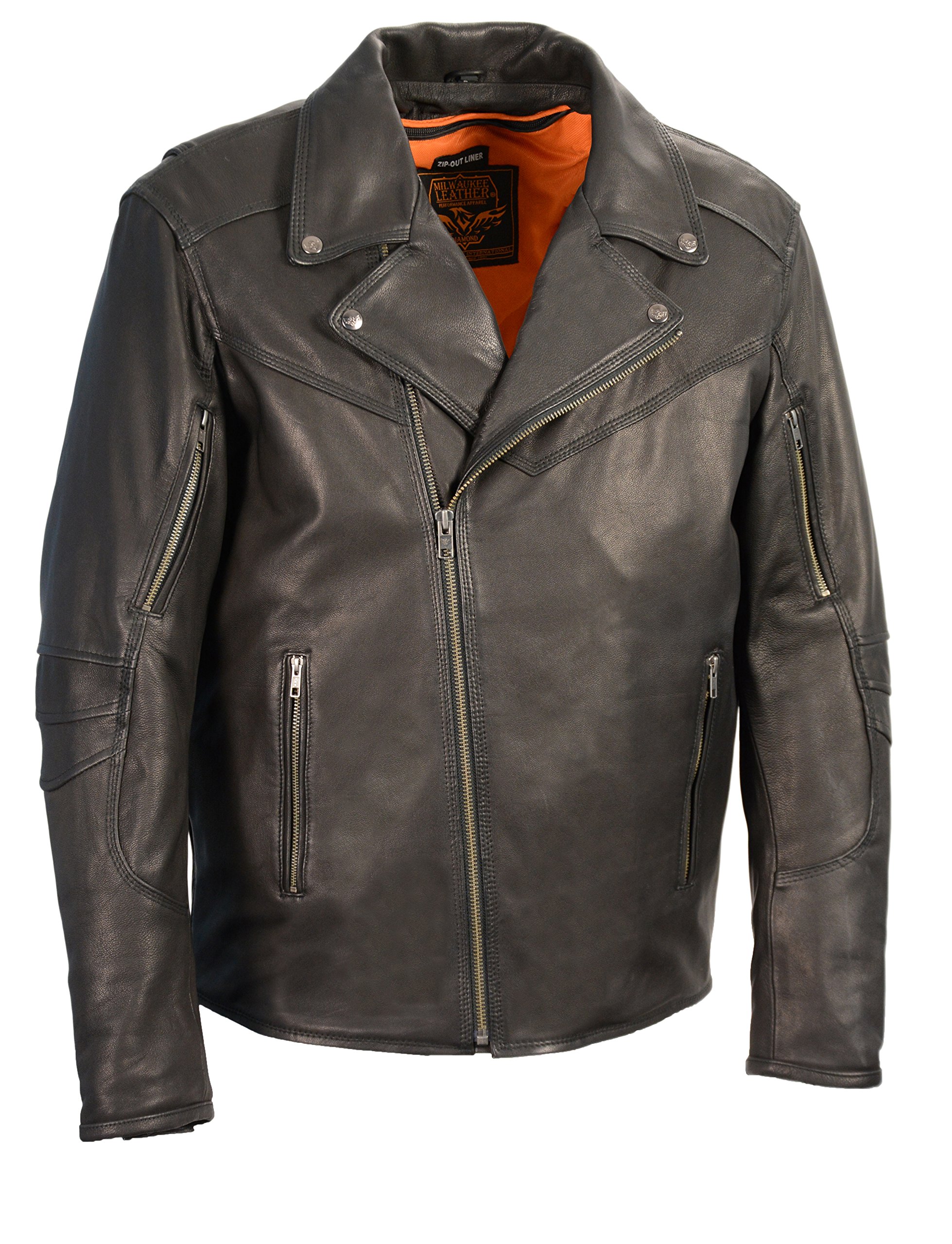 Men's Lightweight Triple Stitch Extra Long Beltless Biker Jacket - Motorcycle Riding Jacket for Men, Stylish Outerwear for Casual Wear & Urban Fashion