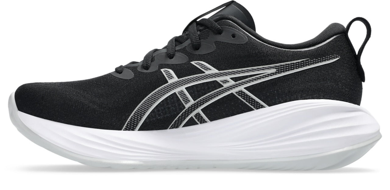 Women's ASICS GEL-Cumulus 27 WIDE Running Shoes - Black/Concrete - Cushioned Support for Road Running, Jogging & Gym Workouts