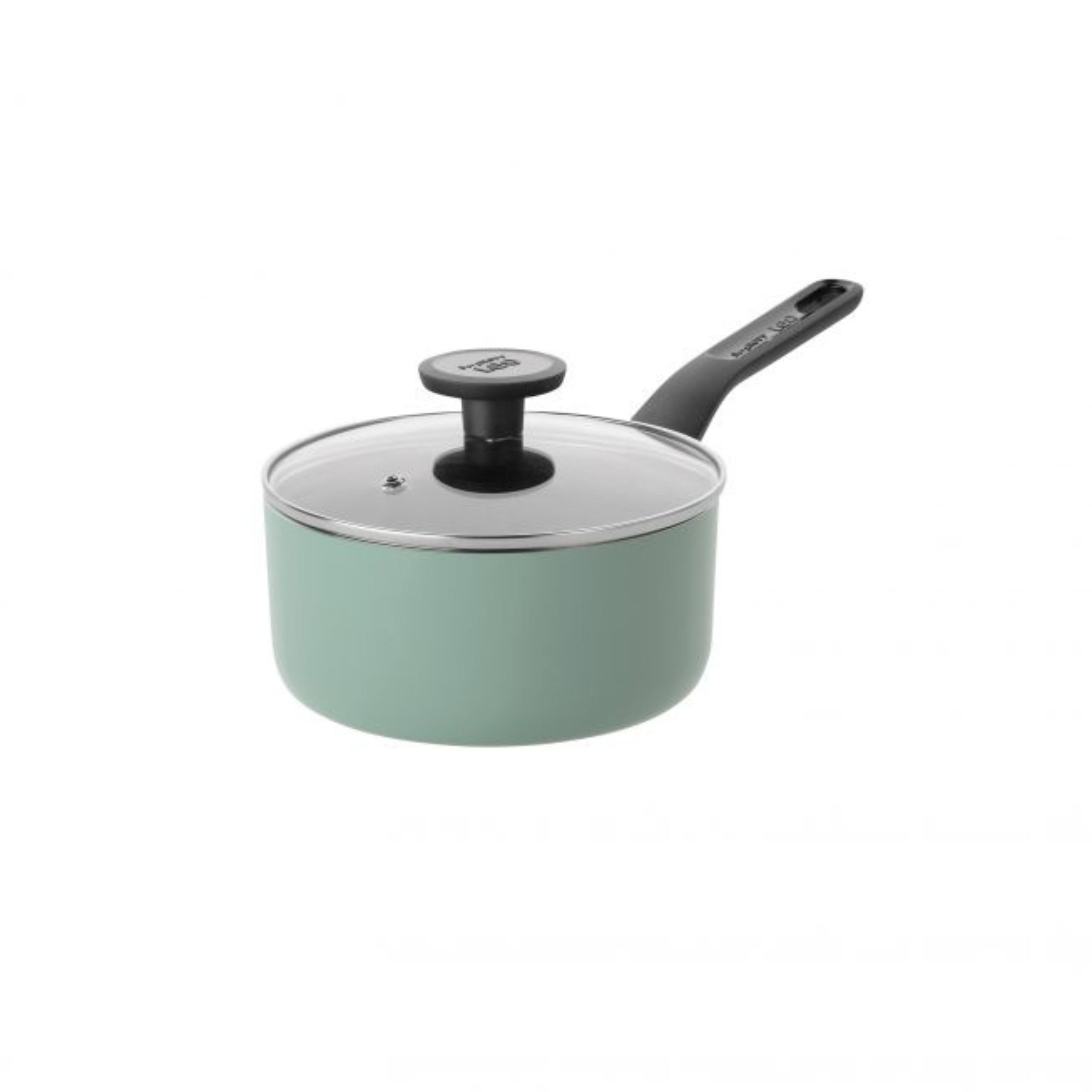 BergHOFF Sage Non-Stick Aluminum Saucepan 7-Inch, 2-Quart with Glass Lid – Perfect for Cooking Sauces, Stews & Small Meals