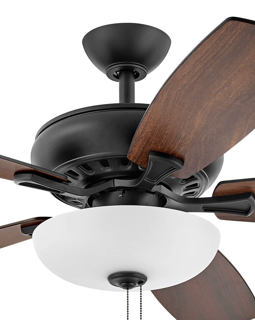 Hinkley 52 Inch Highland LED Ceiling Fan with Light - Matte Black Finish, Reversible Blades for Home Décor | Perfect for Living Room, Bedroom & Indoor Spaces