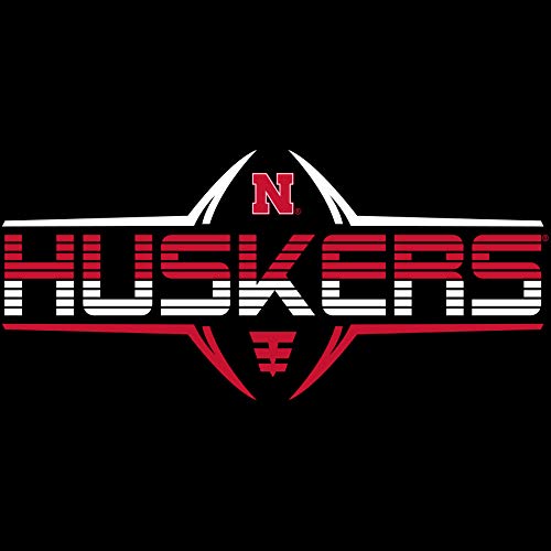 Striped Huskers Football - Black