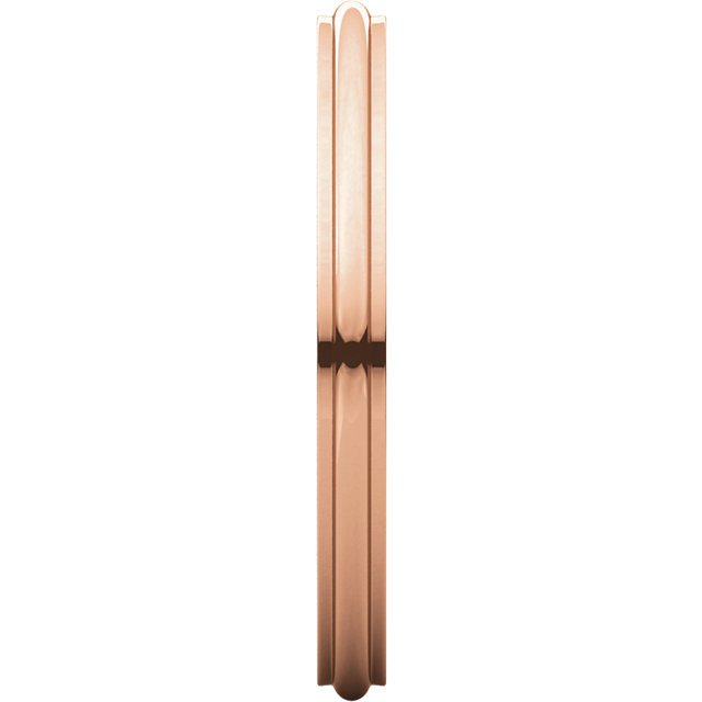 14K Gold 2mm Half Round Edge Wedding Band for Men - Perfect for Engagement, Anniversary & Everyday Wear