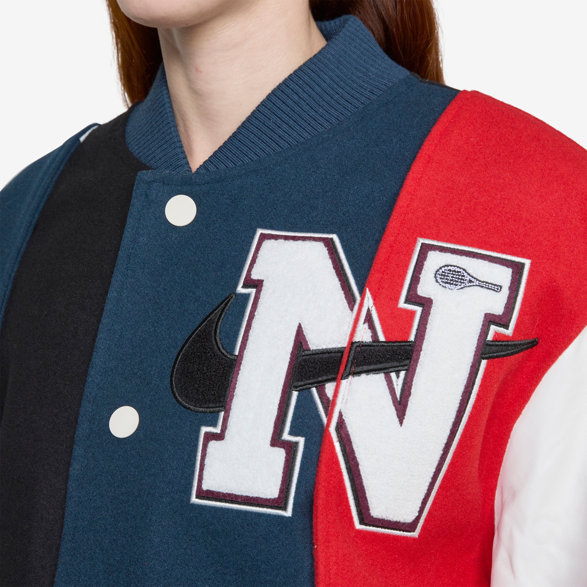 YOON x Oversized Varsity Jacket for Men & Women - Black, Armory Navy, Phantom, White | Retro Baseball Letterman Jacket | Perfect for Streetwear, Casual Outfits & College Fashion