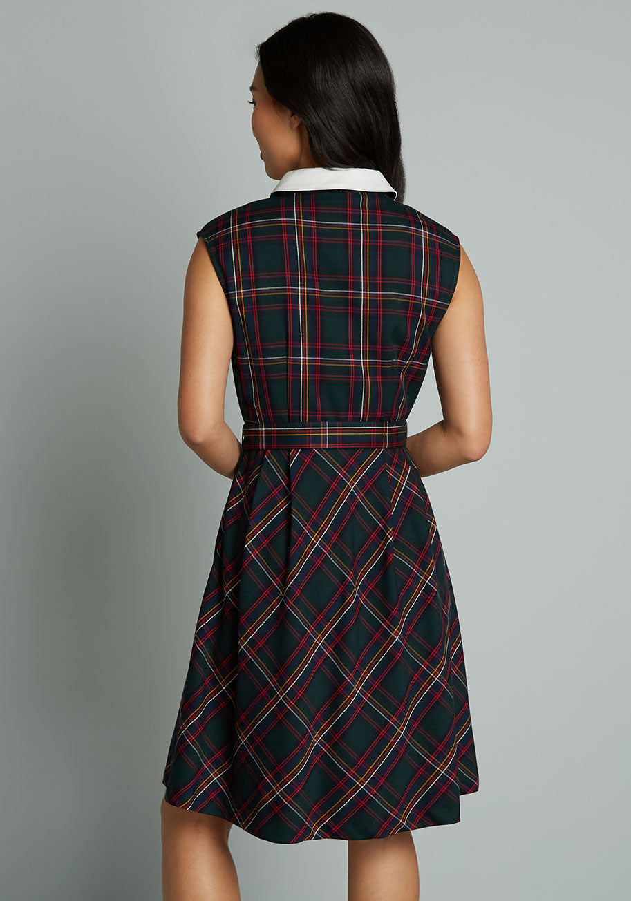Prep School Posh Fit and Flare Dress - Elegant A-Line Party Dress for Women | Perfect for Weddings, Cocktail Parties & Formal Events