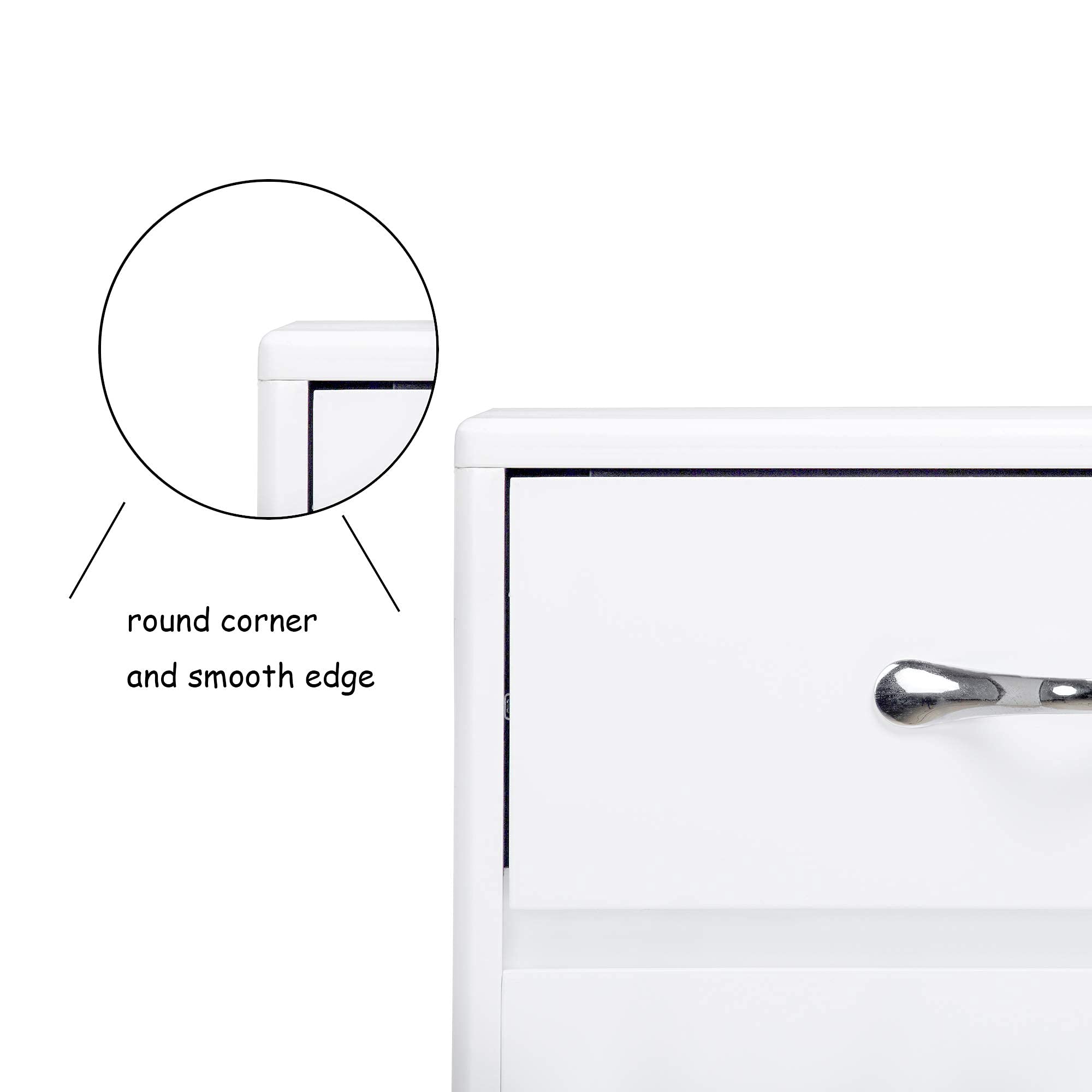 Goujxcy White Sideboard Buffet Storage Cabinet for Kitchen Dining Room - Modern Console Table with Ample Storage Space | Perfect for Home Organization & Entertaining Guests