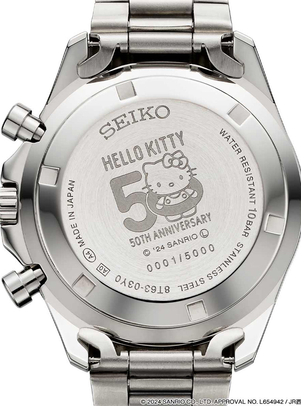**Seiko Hello Kitty Shinkansen Watch - 50th Anniversary Limited Edition (Made in Japan) - Perfect Gift for Collectors & Anime Fans**    *(Use Cases: Ideal for Hello Kitty fans, collectors, special occasions, birthdays, and anime-themed gifts.)*