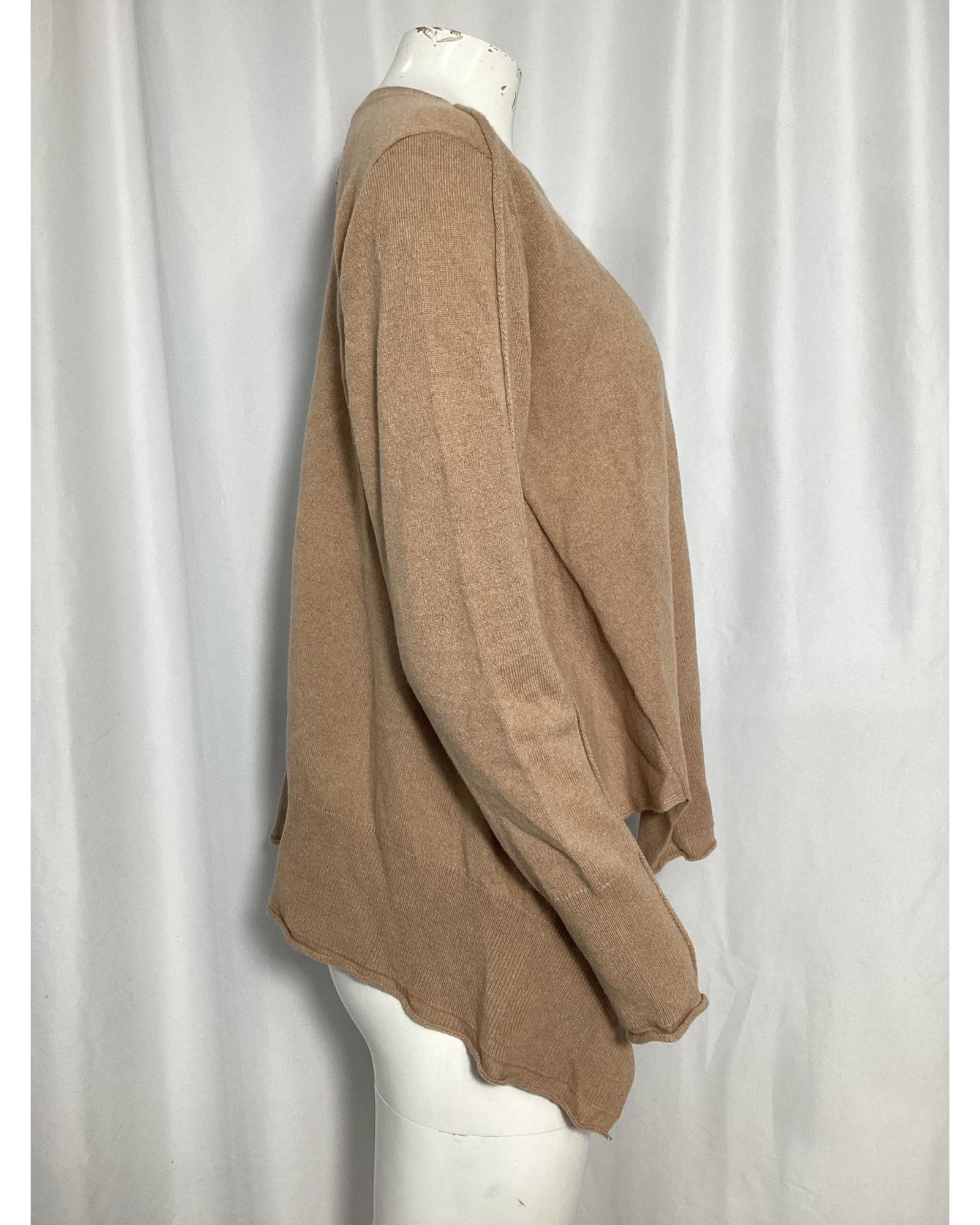 Asymmetrical Hem Cashmere Sweater for Women - Soft Luxurious Winter Pullover - Perfect for Office, Date Night & Holiday Outfits