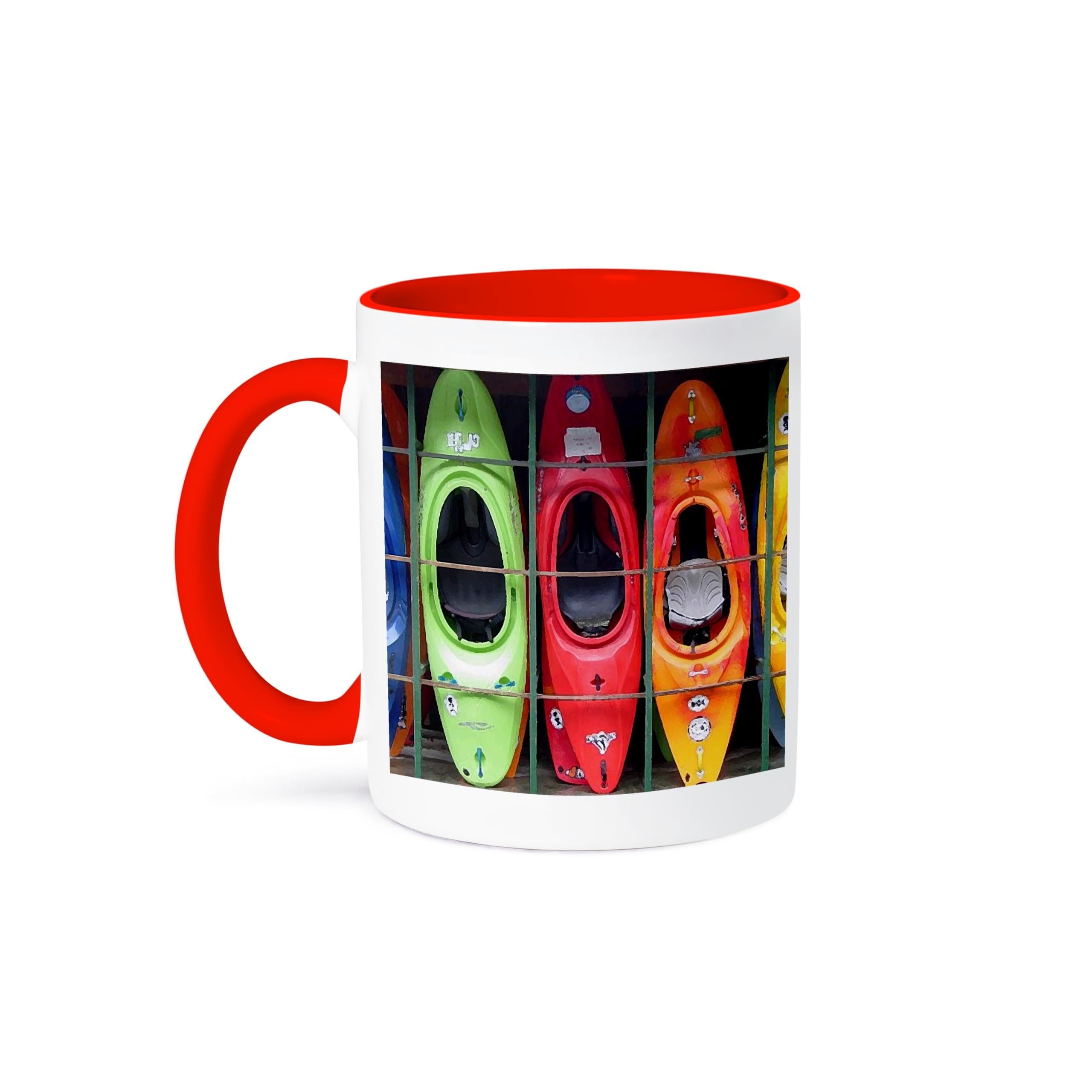 3D Rose 15oz Two-Tone Red and White Ceramic Coffee Mug - Perfect for Home, Office, or Gift Giving