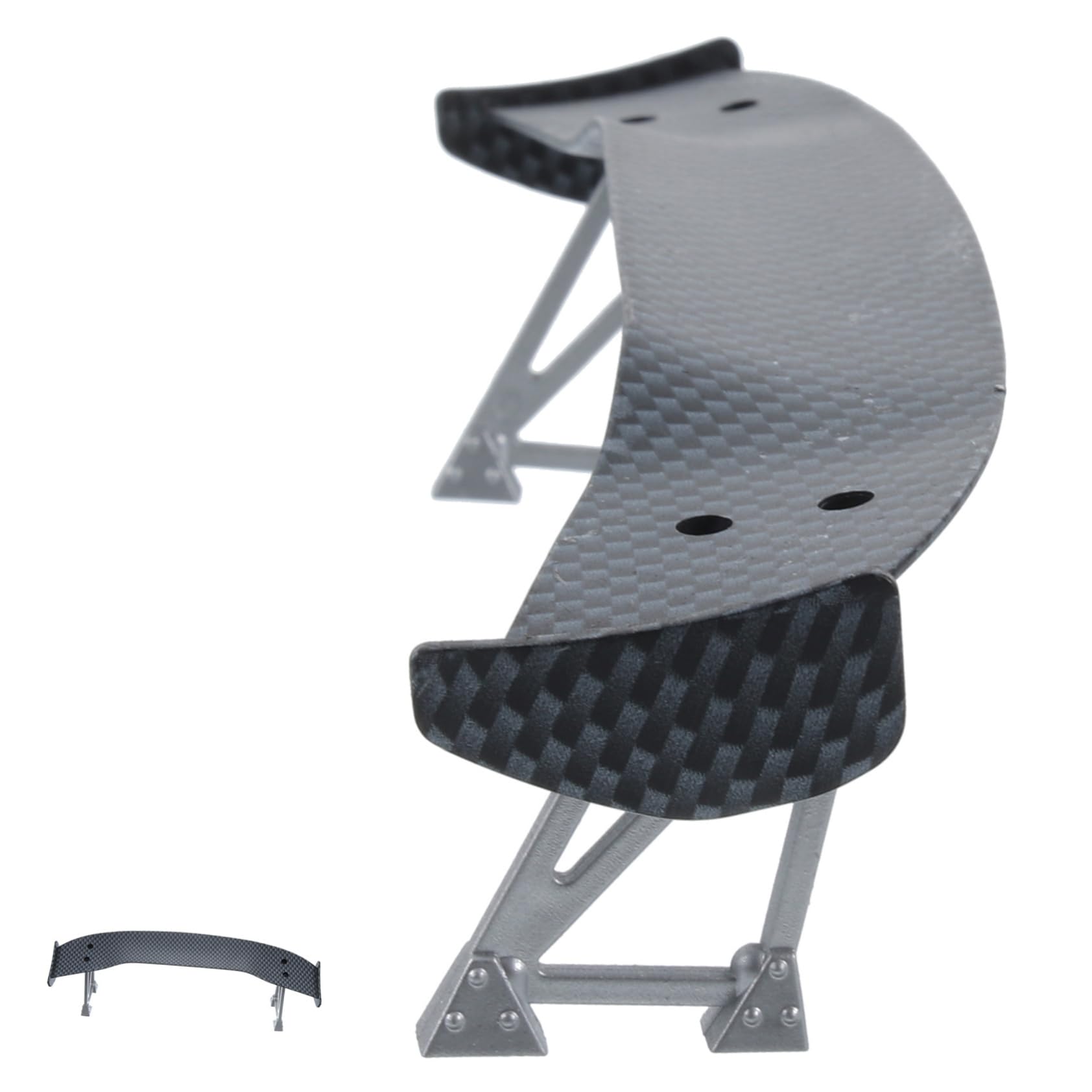 High-Performance Carbon Fiber Car Spoiler Wing - Universal Rear Trunk Spoiler for Mini & Model Cars - Racing Style Exterior Upgrade for Enhanced Aerodynamics & Sporty Look - Perfect for Street Racing, Car Shows & Custom Builds