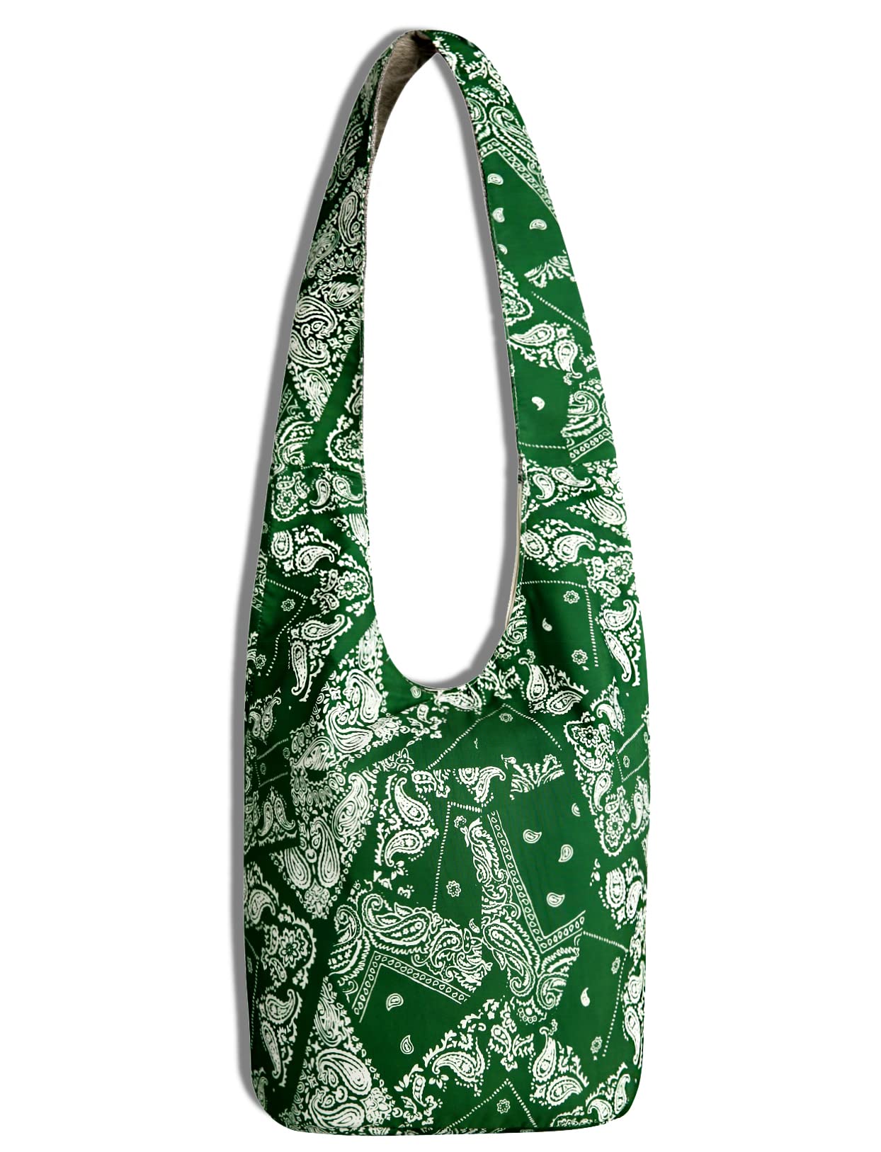 Bohemian Crossbody Bag - Handmade Thai Top Zip Hobo Sling Bag for Women | Hippie Chic Messenger Purse for Festival, Travel & Everyday Use