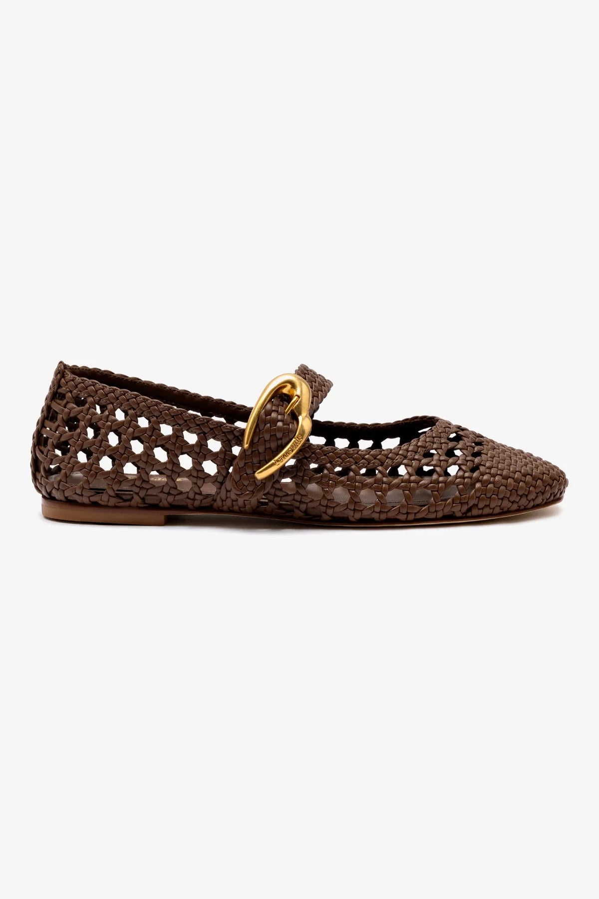 Verona Macrame Ballet Flat Shoes for Women - Soft Burnt Umber Leather Slip-Ons | Comfortable & Stylish for Work, Travel & Casual Outings