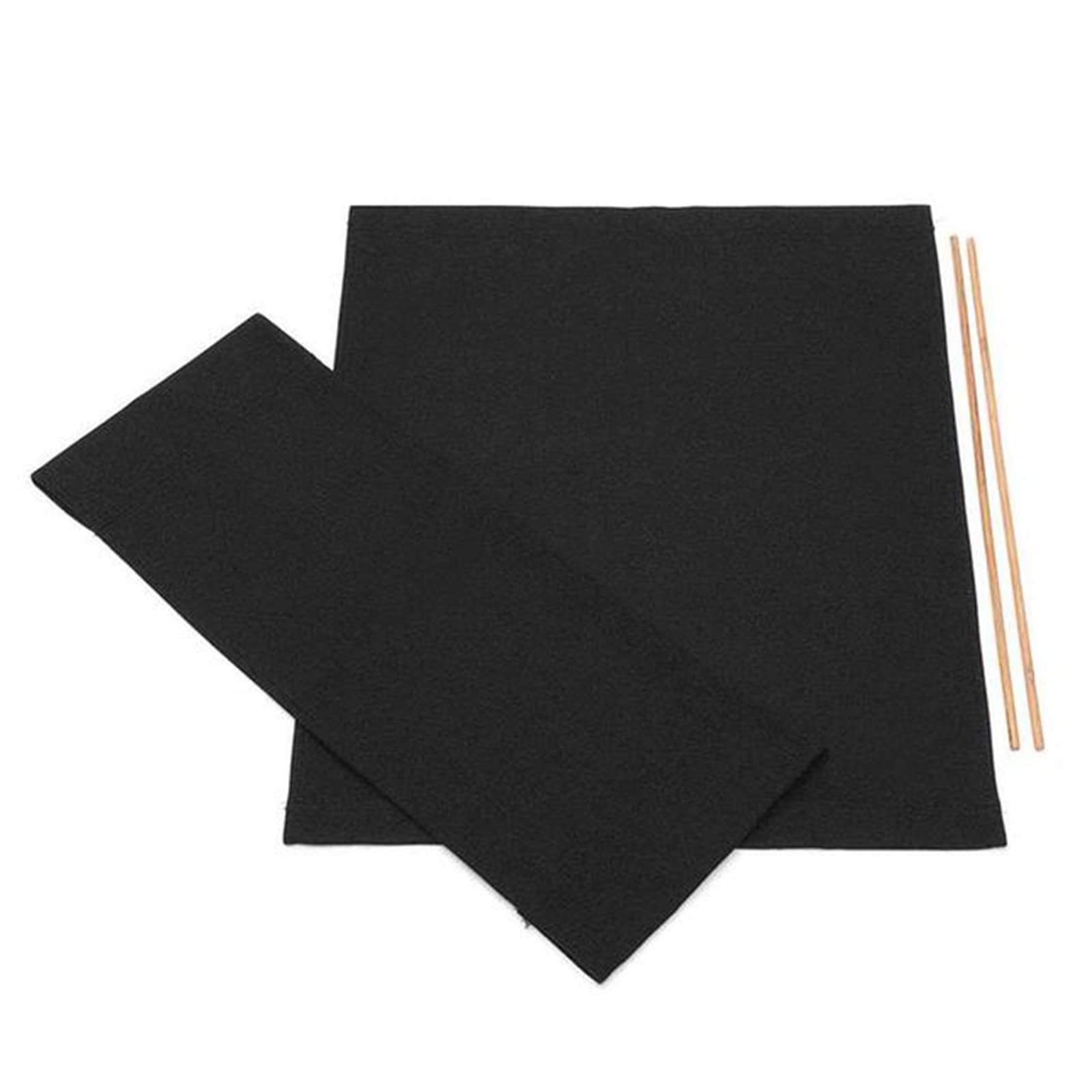 TTSITG Replacement Canvas Cover Set for Director's Chair - Portable Folding Chair Seat & Back Stool Protector - Durable Black Fabric for Home, Office, and Outdoor Use