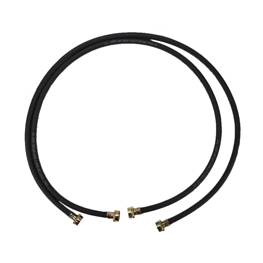 Whirlpool 8212641RP Black Washer Fill Hoses - Replacement Water Supply Hoses for Washing Machines - Perfect for Laundry Room, Home Appliance Maintenance & Repair
