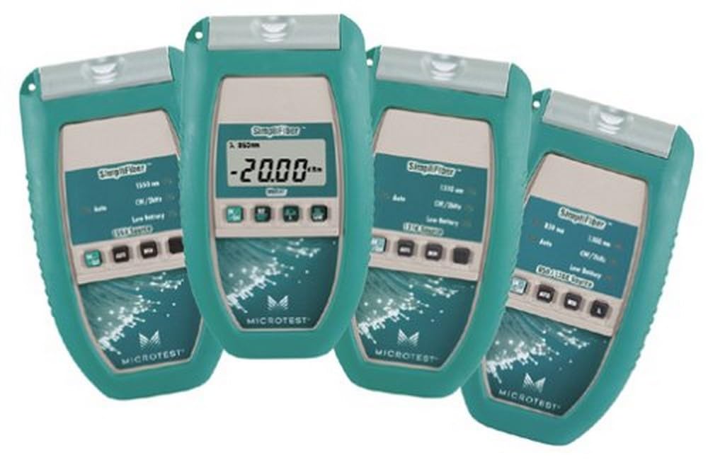 Microtest 8251-11 Multimode Fiber Optic Cable Tester - Professional Network Testing Equipment for Data Centers, Telecom & IT Infrastructure