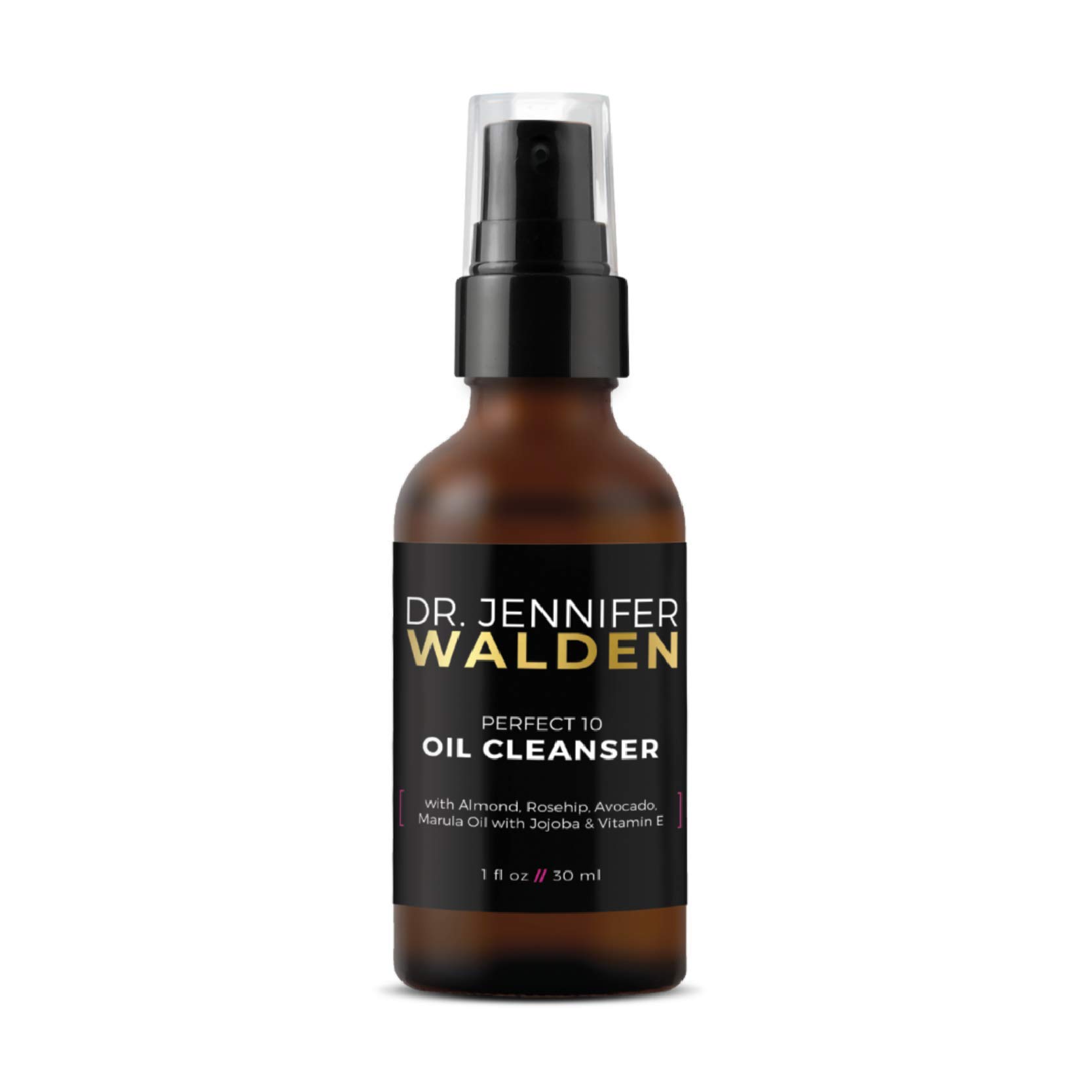 Dr. Jennifer Walden Perfect 10 Oil Cleanser - Natural Oils & Vitamin E for Deep Cleansing & Hydration | Gentle Makeup Remover for All Skin Types | Perfect for Daily Skincare Routine & Travel