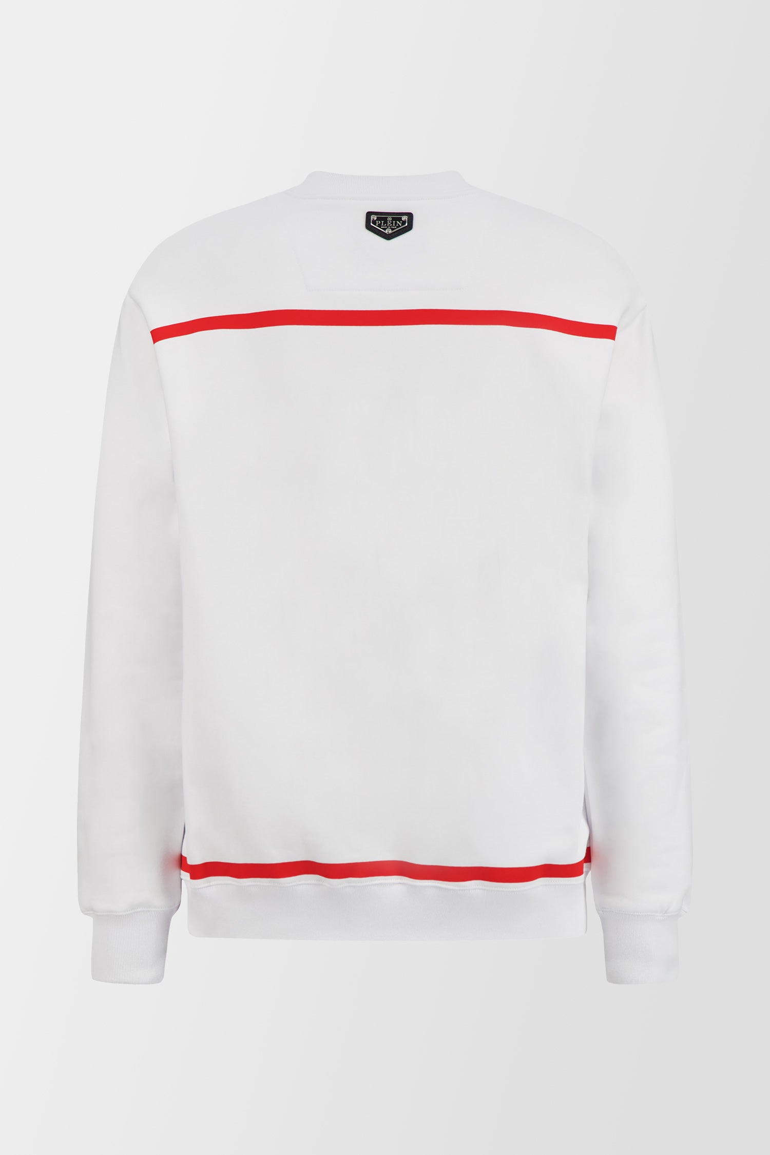 Philipp Plein White Long Sleeve Lucky One Print Sweatshirt for Men - Trendy Graphic Hoodie for Casual Wear & Street Style Outfits
