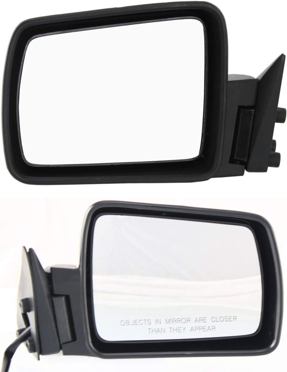 Kool Vue Power Side Mirrors for Jeep Cherokee 1984-1996 - Driver & Passenger Side, Paintable Replacement Mirrors for Improved Visibility & Style | Perfect for Off-Roading & Daily Driving