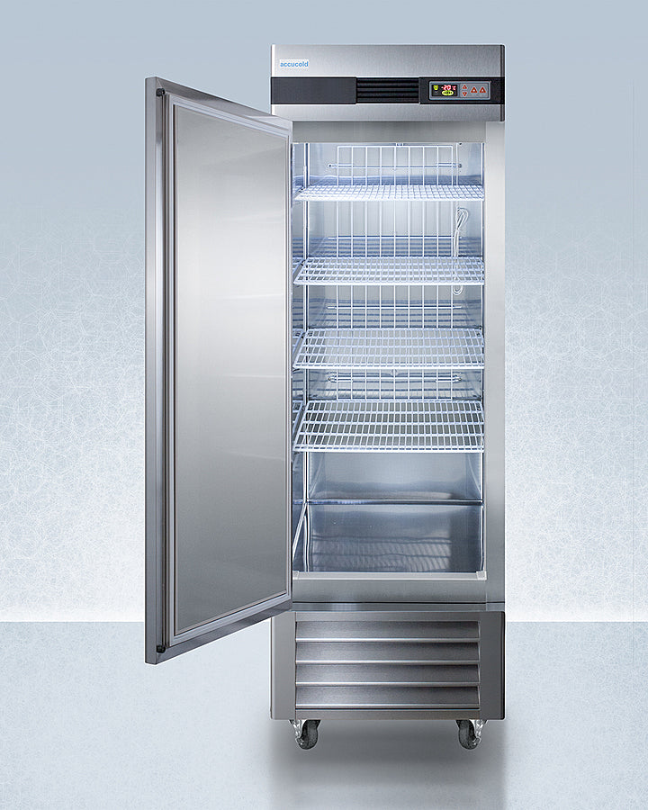 Accucold 23 Cu.Ft. Stainless Steel Upright Pharmacy Freezer - AFS23ML | Perfect for Medical Labs, Pharmacies & Vaccine Storage