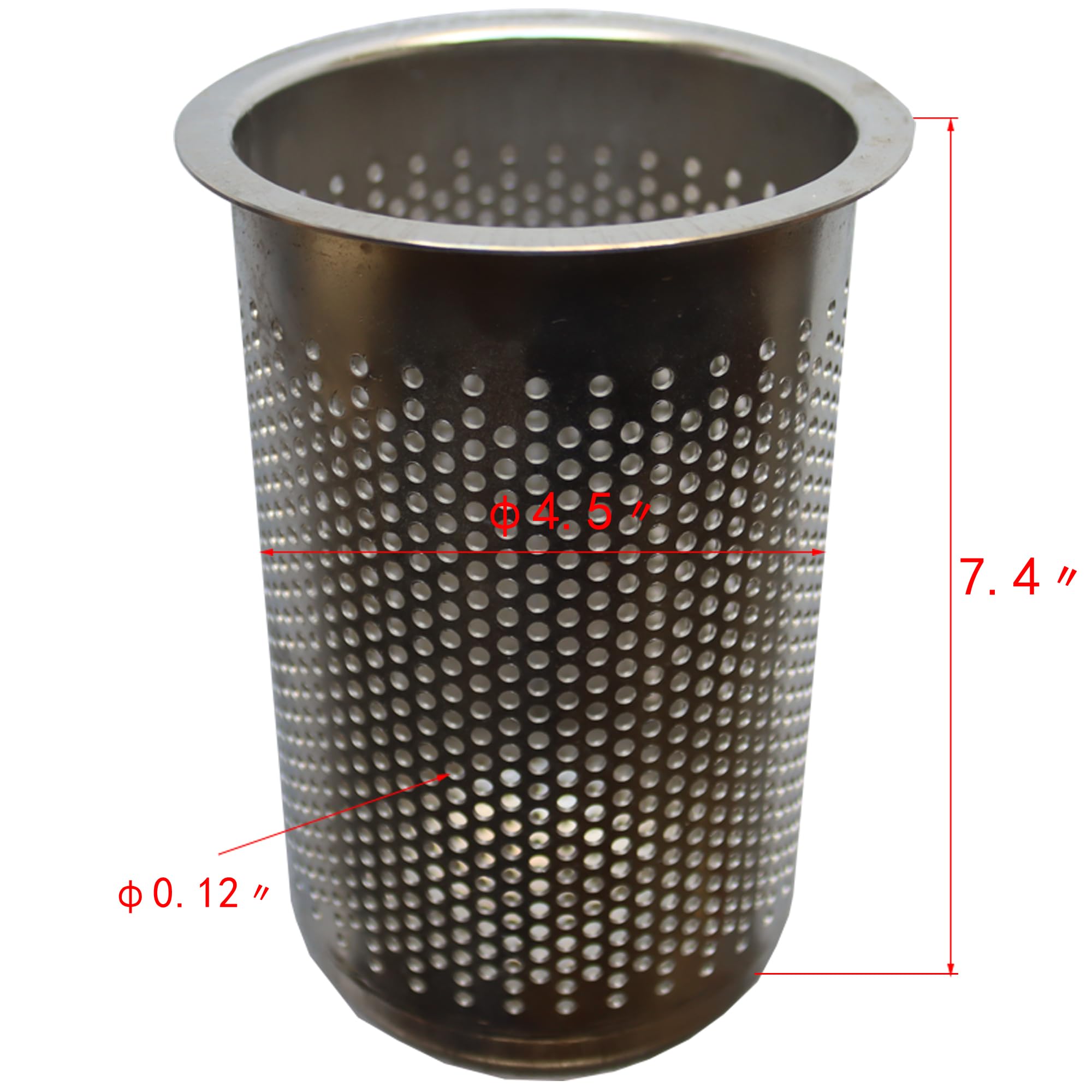 Industrial Water Filter System - 304 Stainless Steel Bag Filter with 0.6 Sq.Ft Filter Area, 1