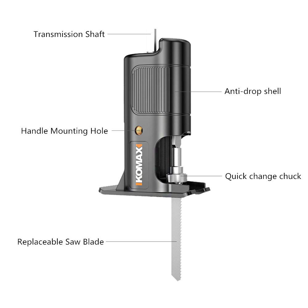 Electric Drill to Reciprocating Saw Converter - DIY Multifunctional Power Tool Adapter for Woodworking, Metal Cutting & Home Improvement Projects | Perfect for Crafting, Renovation & Household Repairs