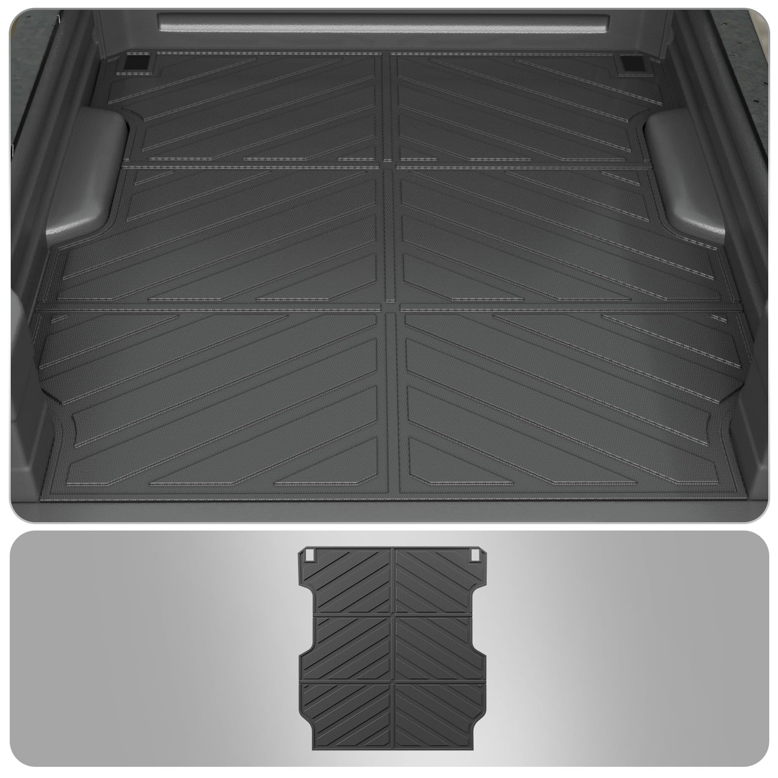 **2017-2025 Honda Ridgeline 5.3FT Bed Mat - Heavy Duty TPE All-Weather Truck Bed Liner - Non-Slip Protection for Cargo & Tools - Perfect for Camping, Hauling & Outdoor Adventures**