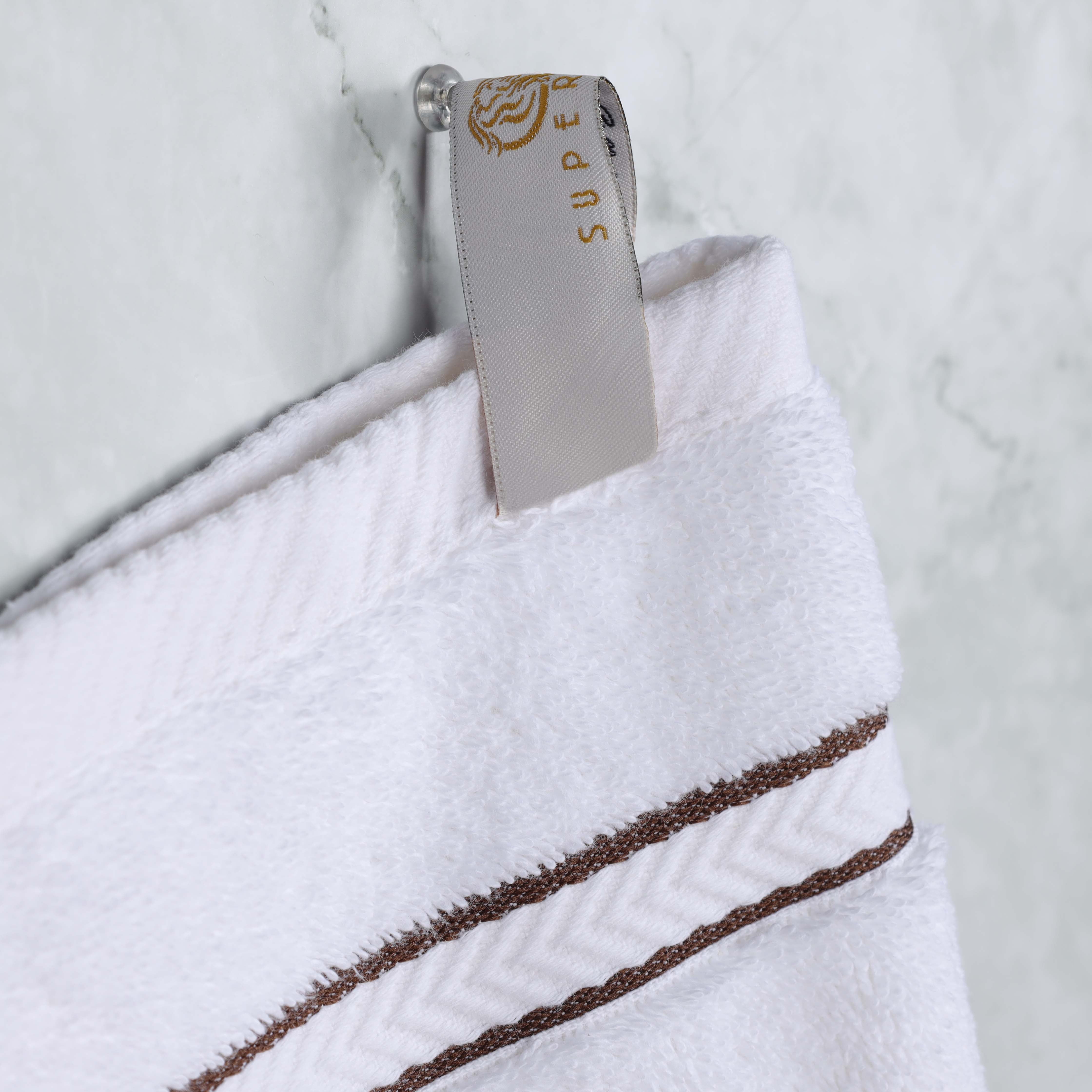 Premium Turkish Cotton Ultra Plush 8-Piece Bath Towel Set - Super Absorbent, Soft & Luxurious for Spa, Bathroom, and Beach Use