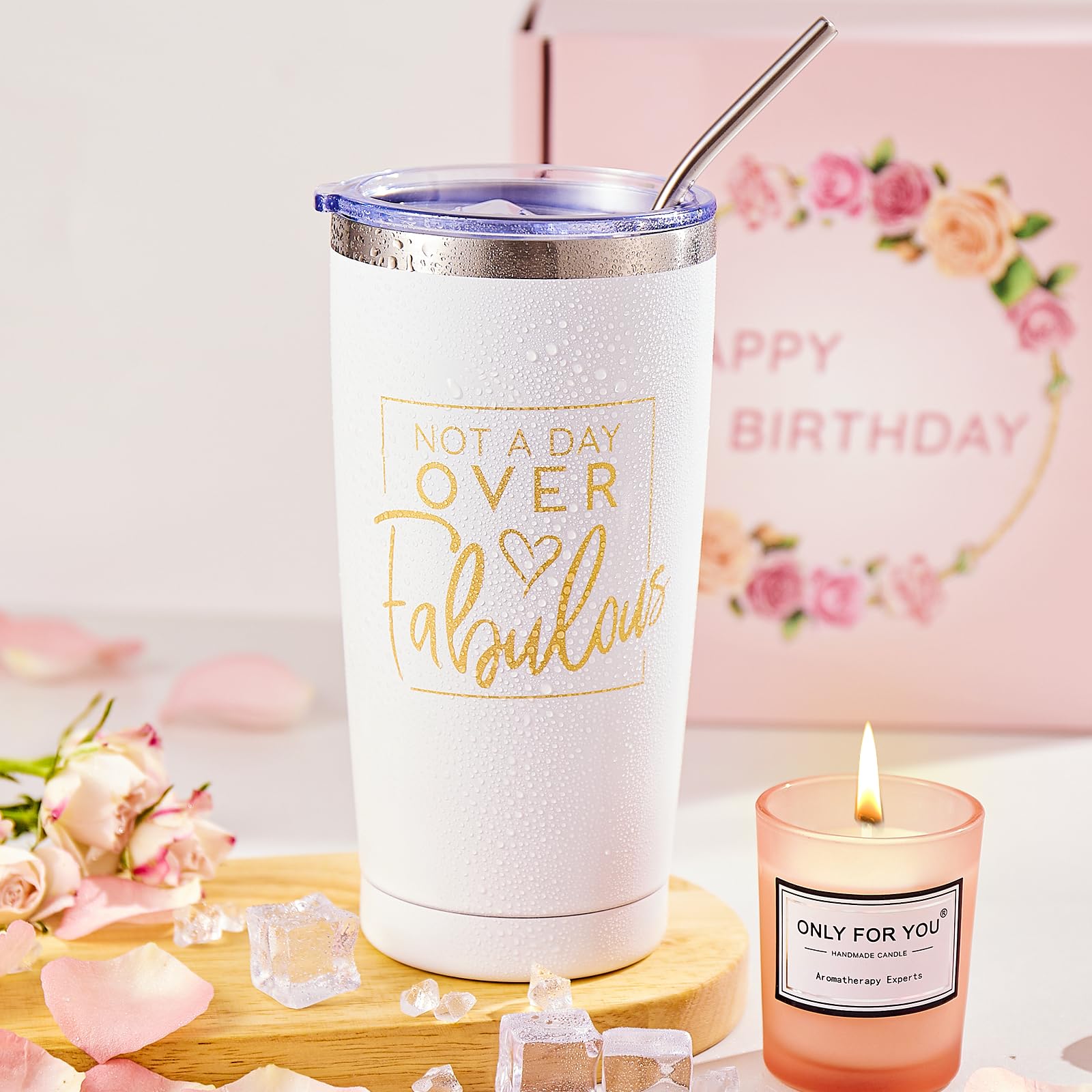 Relaxing Spa Gift Box Set for Women - Birthday Gifts for Mom, Sister & Best Friend | Luxury Self-Care Basket with Bath Bombs, Candles & More | Perfect for Birthdays, Mother's Day & Stress Relief