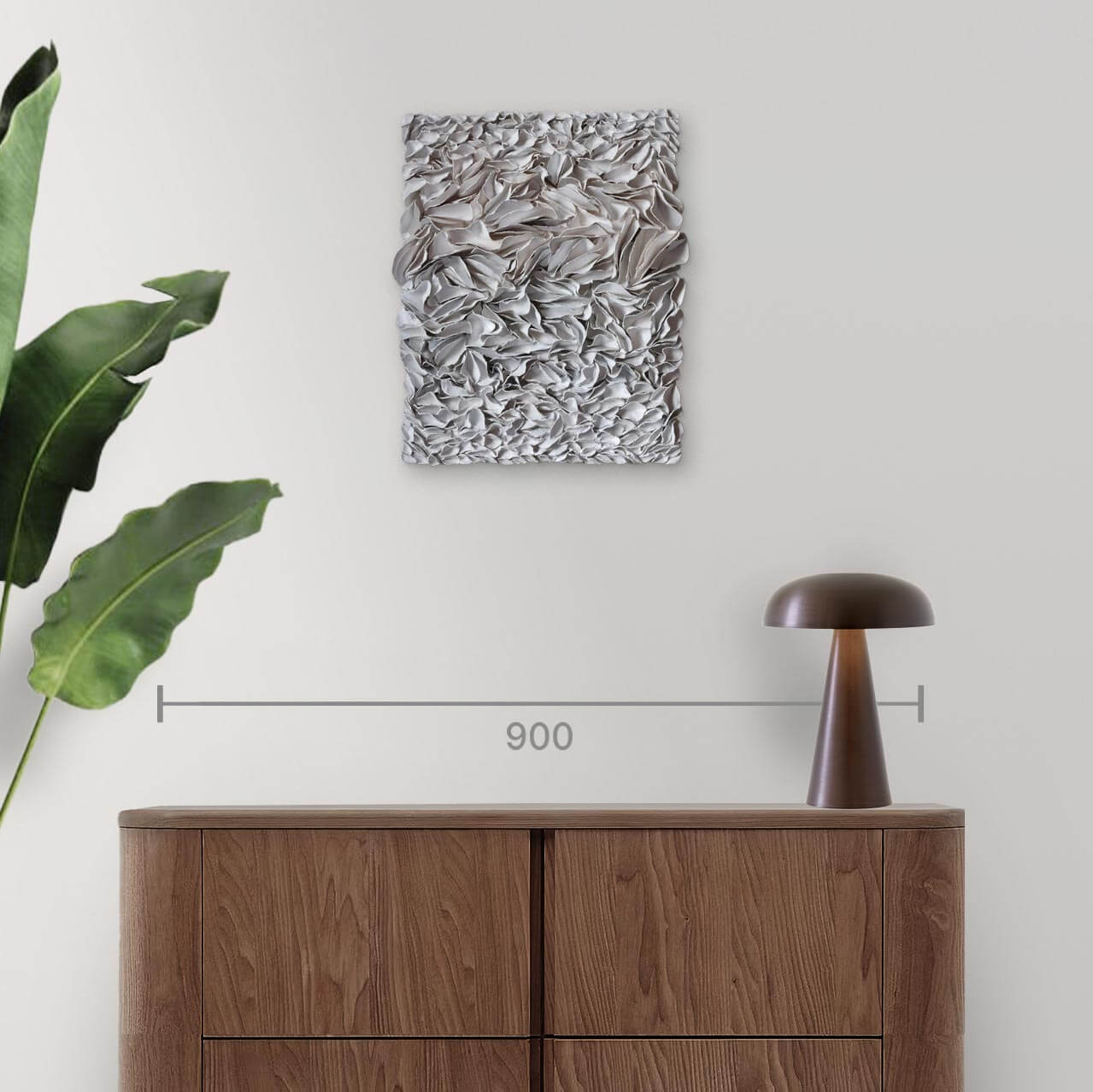Venere 2 Molded Canvas Sculpture - Acrylic and Resin Wall Art Panel | Modern Home Decor for Living Room, Bedroom & Office