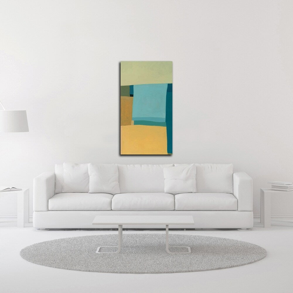 Tamar Zinn 'At the Beach I' Canvas Wall Art Print - Ready to Hang Coastal Decor for Living Room, Bedroom & Beach House