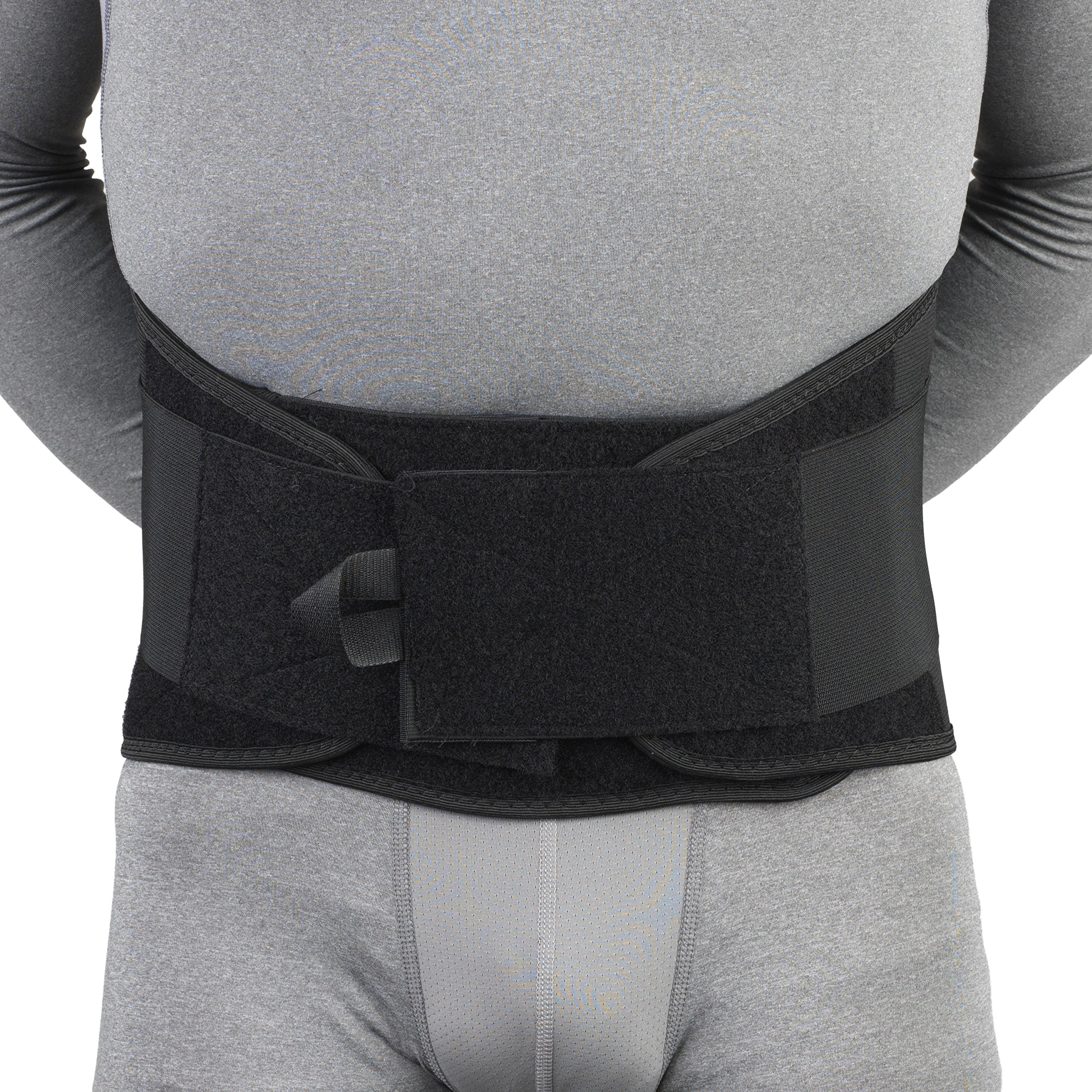 OTC Lumbosacral Support Belt - Adjustable Elastic Back Brace for Lower Back Pain Relief - Lumbotek (Ideal for Office Work, Heavy Lifting & Post-Surgery Recovery)