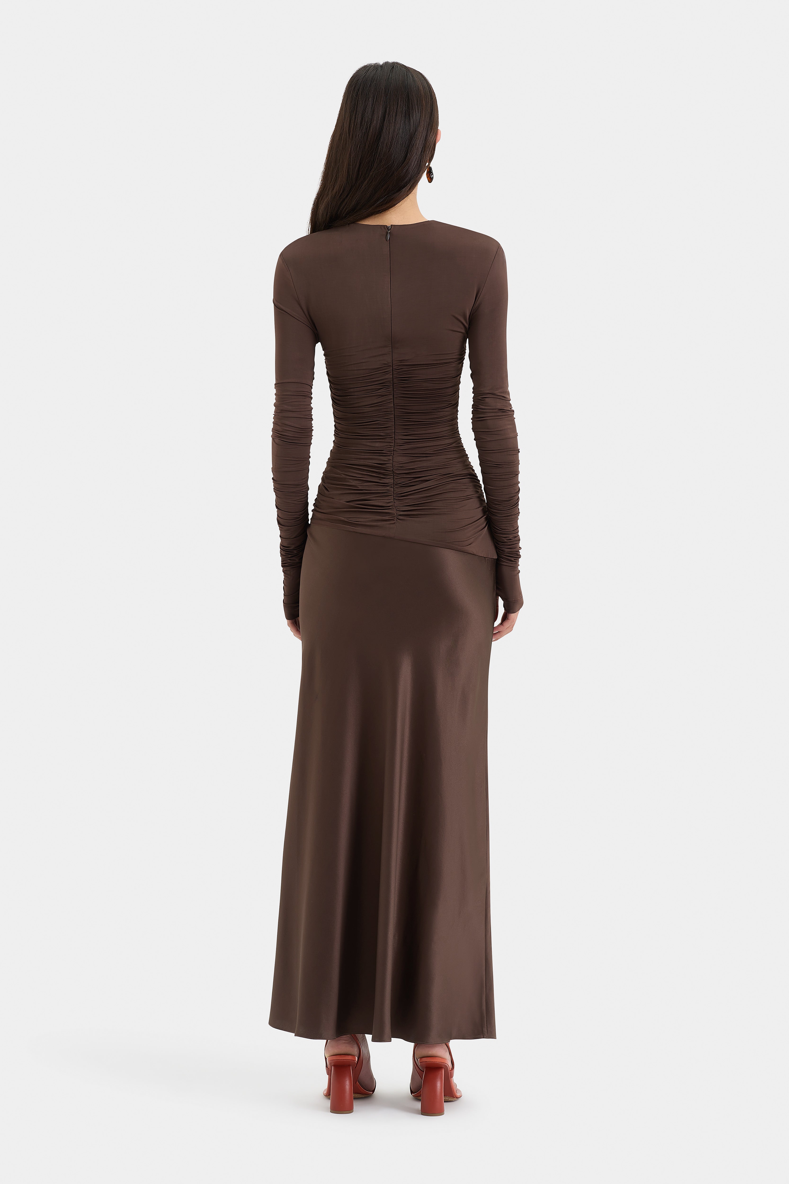 Alessia Elegant Draped Evening Gown for Women - Formal Party Dress for Prom, Wedding & Special Occasions