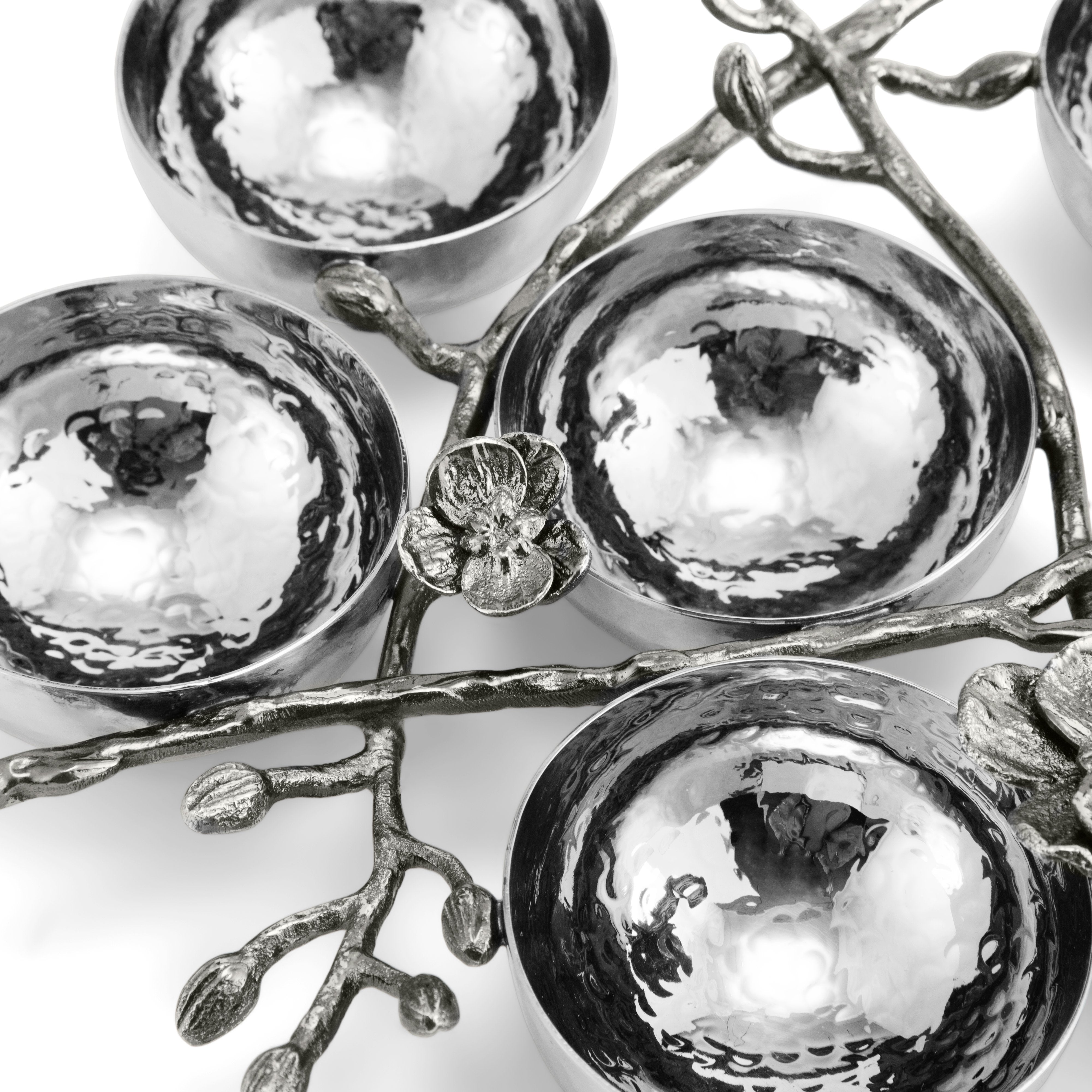 Handmade Black Orchid Seder Plate for Passover - Ceramic Judaica Dinnerware for Jewish Holiday Traditions - Perfect for Family Gatherings & Religious Celebrations