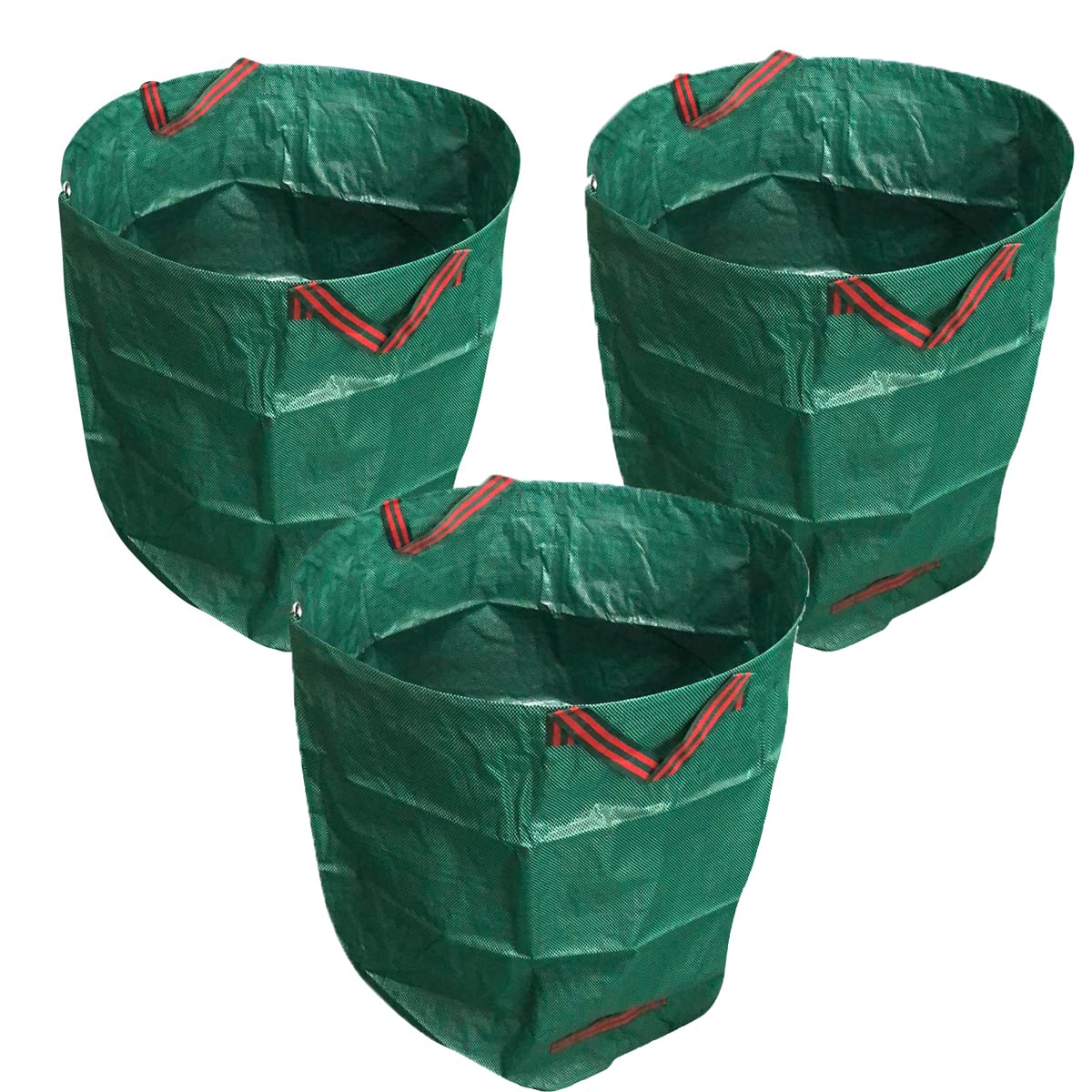 SUNYUM 72 Gallon Reusable Collapsible Leaf Basket Bags - Heavy Duty Garden Waste Bags for Lawn, Yard, Pool & Plant Trash - Pack of 3 | Perfect for Gardening, Landscaping & Outdoor Cleanup