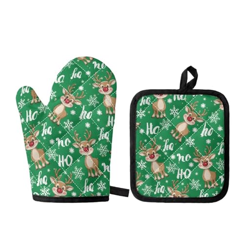 Christmas Reindeer Green