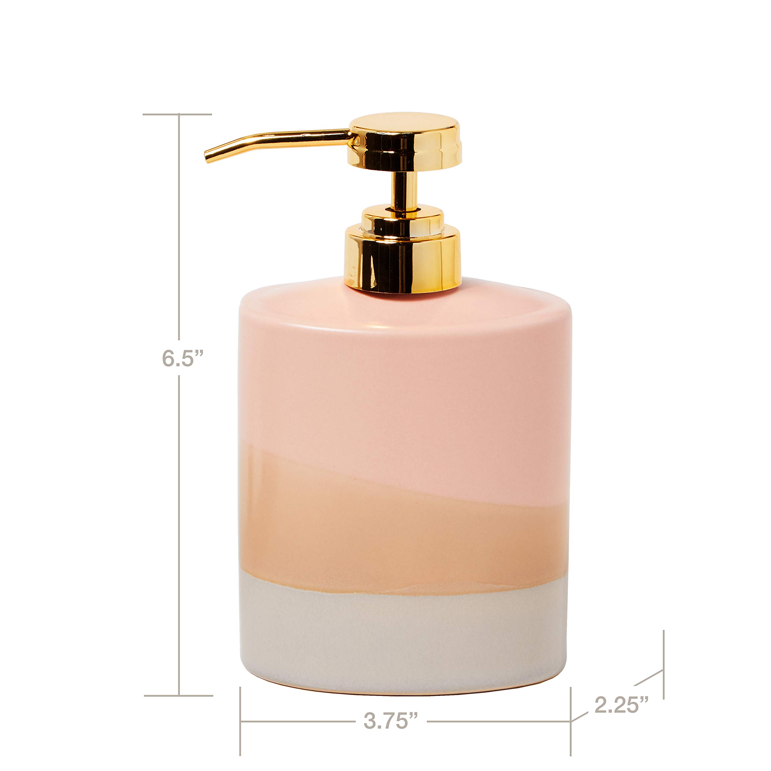 SKL Home Alanya Soap Dispenser - Elegant Blush Pink Automatic Liquid Soap Dispenser for Bathroom, Kitchen & Office | Touchless & Hygienic Design | Perfect for Modern Home Decor