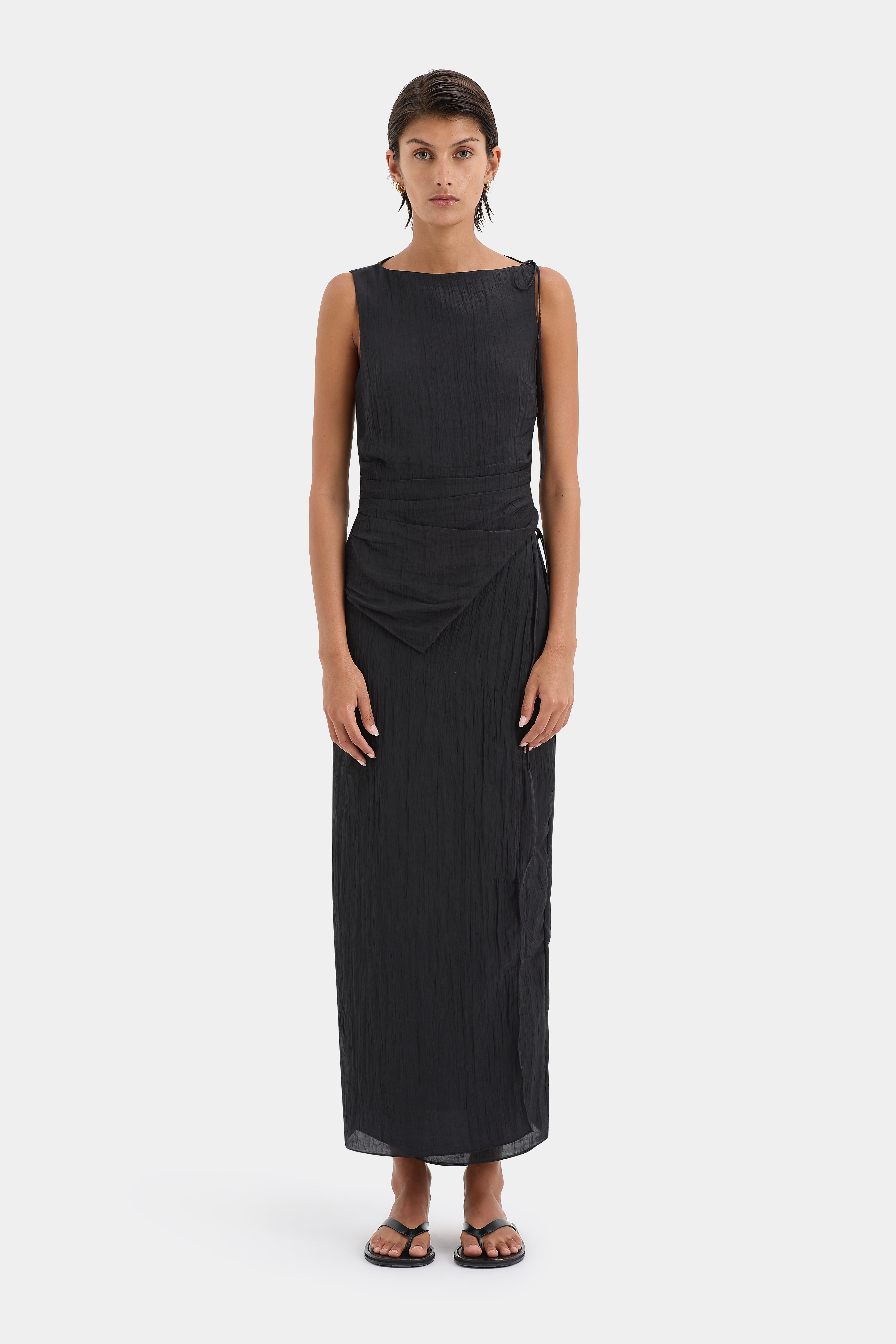 Ligera Wrap Midi Skirt - Women's Flowy A-Line Knee-Length Skirt with Side Slit | Perfect for Office, Date Night & Summer Outfits
