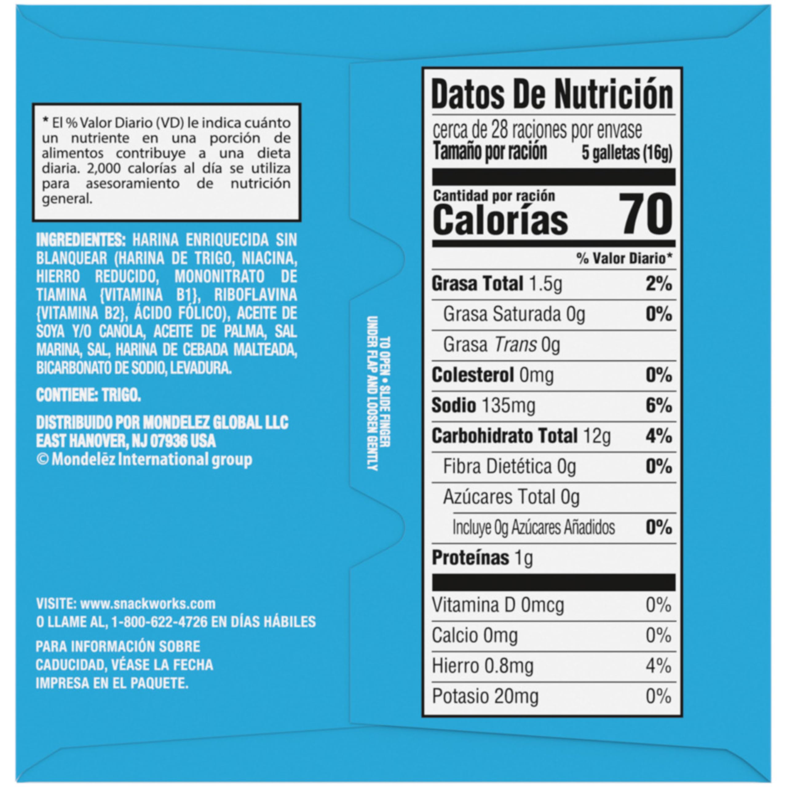 Premium Original Saltine Crackers - 12-16 oz Bulk Box - Healthy Lunch Snacks & Party Food for Office, School & Picnics