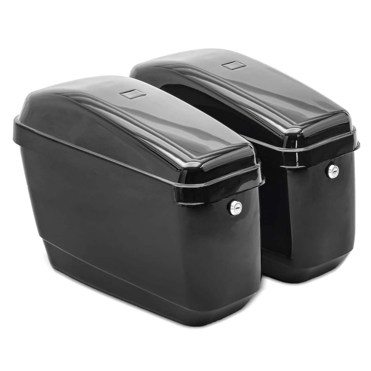 20L Hard Saddlebags for Cruiser & Sport Bikes - CB43358 Compatible Motorcycle Luggage | Perfect for Long Rides & Road Trips