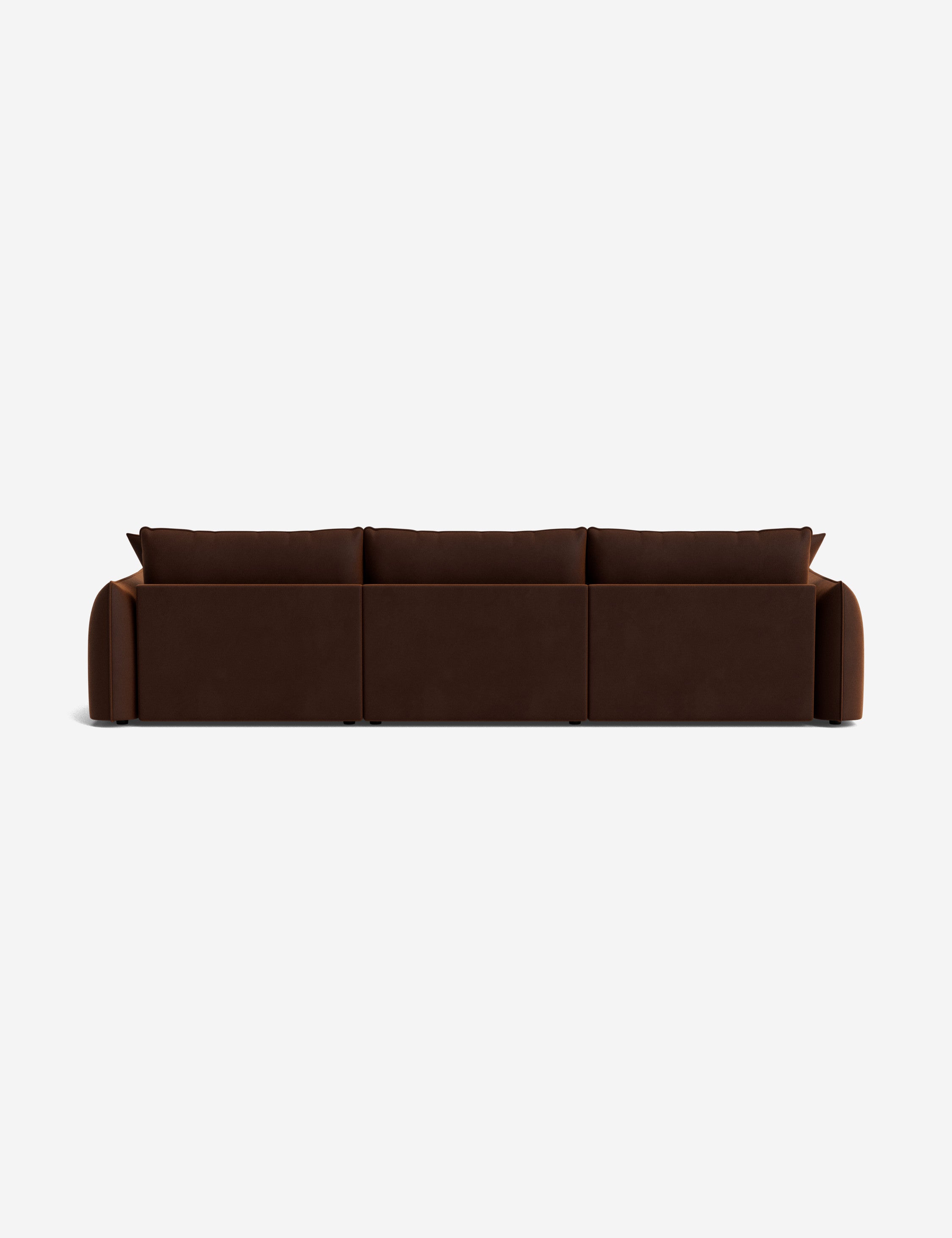 Balmer Sectional Sofa with Ottoman - Modern L-Shaped Couch Set for Living Room, Lounge & Family Room - Comfortable Fabric Sofa for Relaxing, Entertaining & Movie Nights