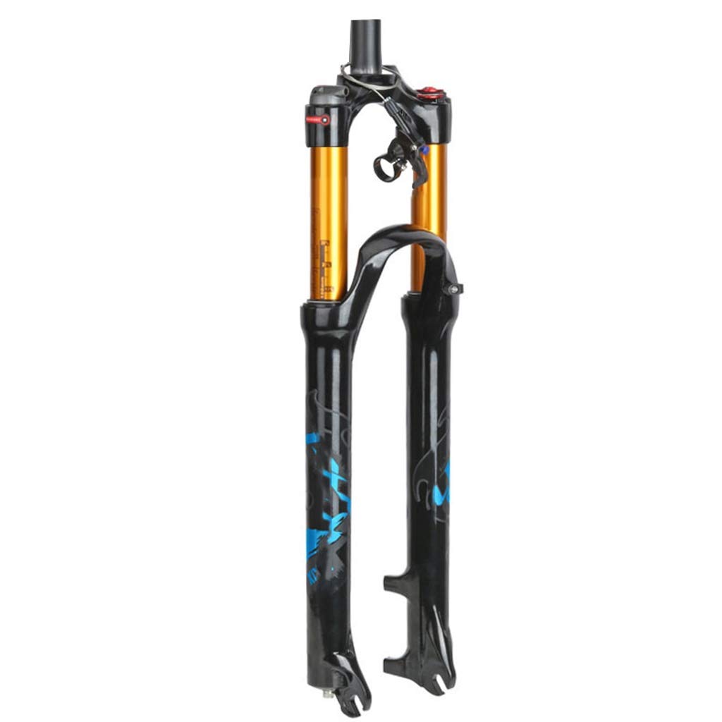 Premium Magnesium Alloy MTB Bike Fork ZZQ - Shock Absorbing Cushioned Wheels, Durable Strong Structure for 26/27.5/29 Inch Mountain Bikes | Perfect for Trail Riding, Downhill & Off-Road Cycling Adventures