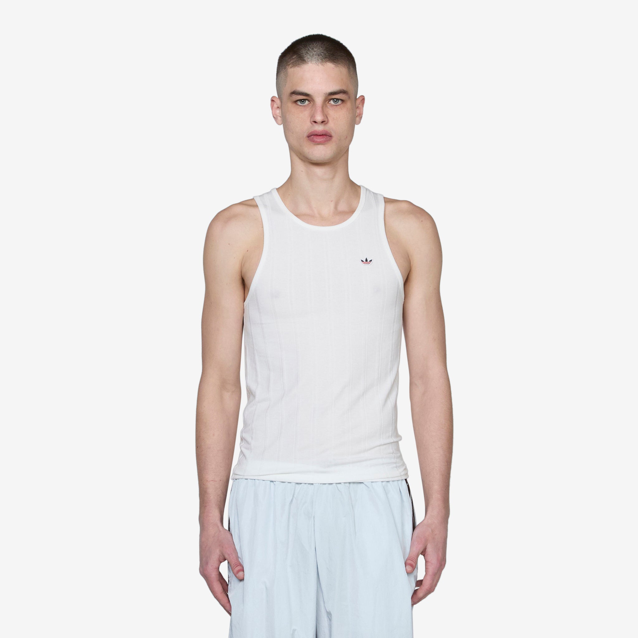 CLOT x Rib Tank White - Stylish Cotton Ribbed Tank Top for Men | Perfect for Summer, Gym, and Casual Wear